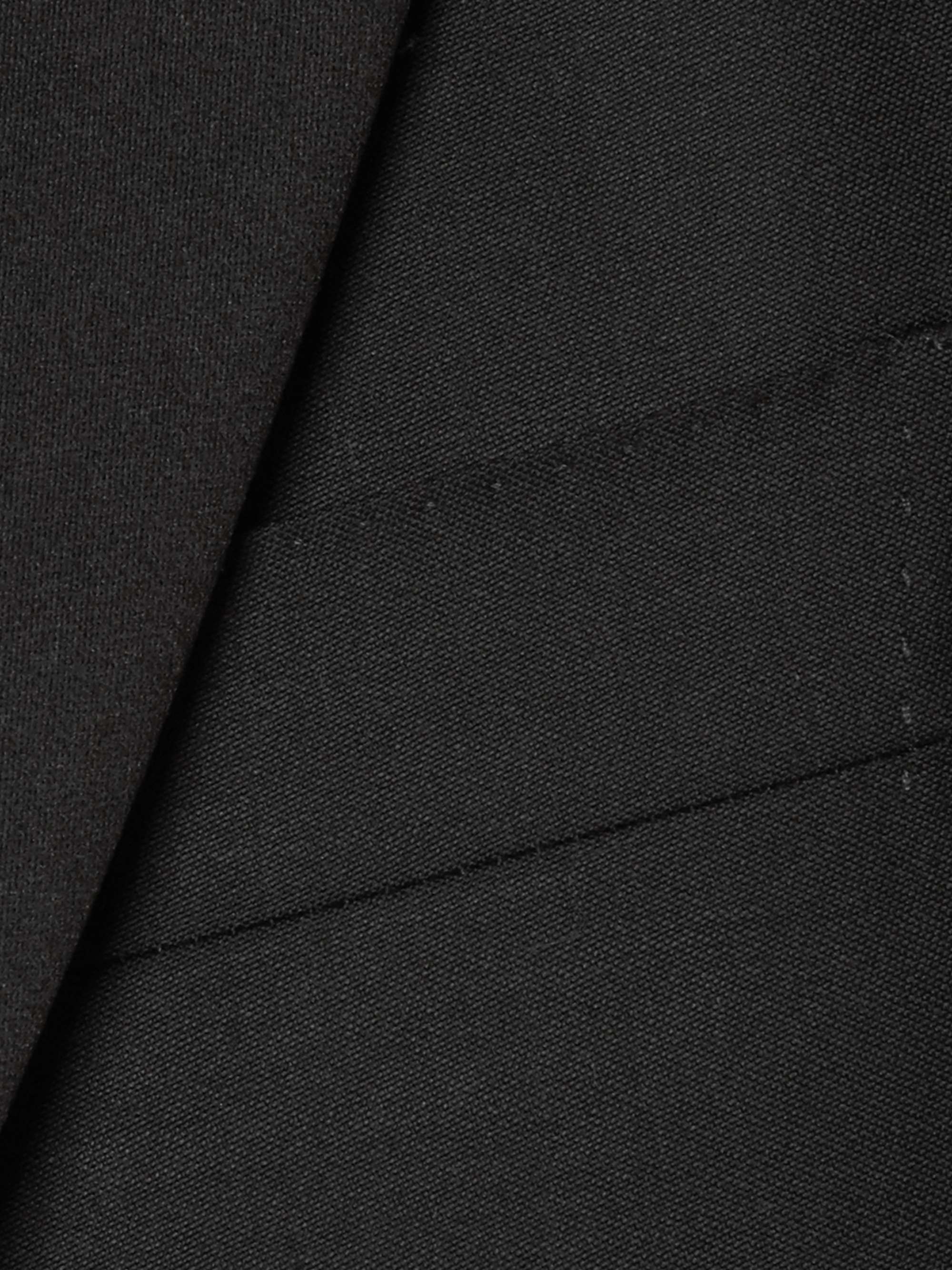 CANALI Black Slim-Fit Satin-Trimmed Wool Tuxedo