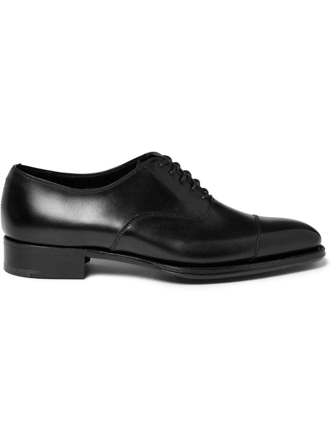 Kingsman George Cleverley Leather Oxford Shoes In Black