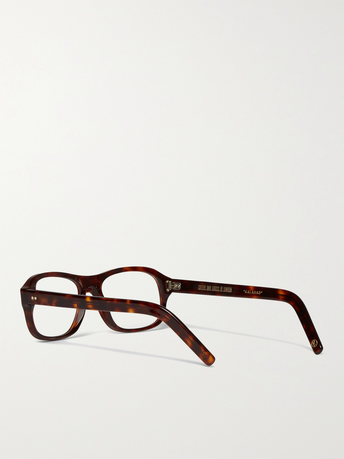 Shop Kingsman Cutler And Gross Square-frame Tortoiseshell Acetate Optical Glasses