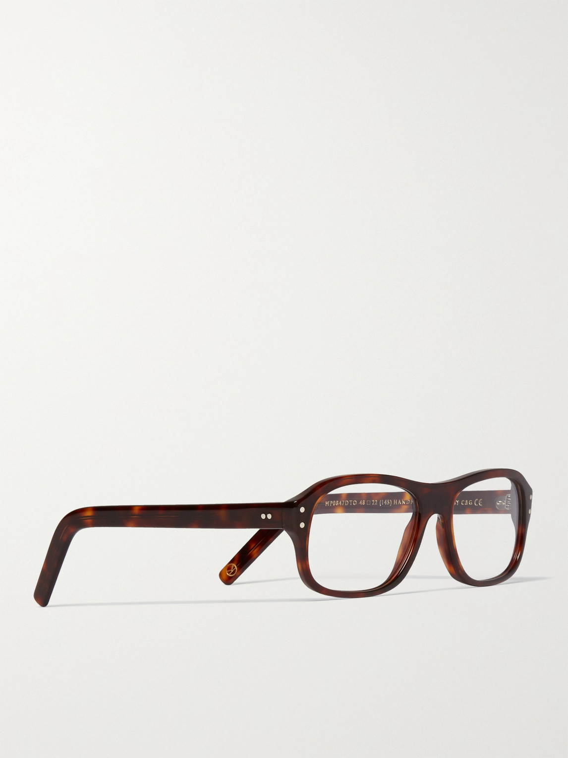 Shop Kingsman Cutler And Gross Square-frame Tortoiseshell Acetate Optical Glasses