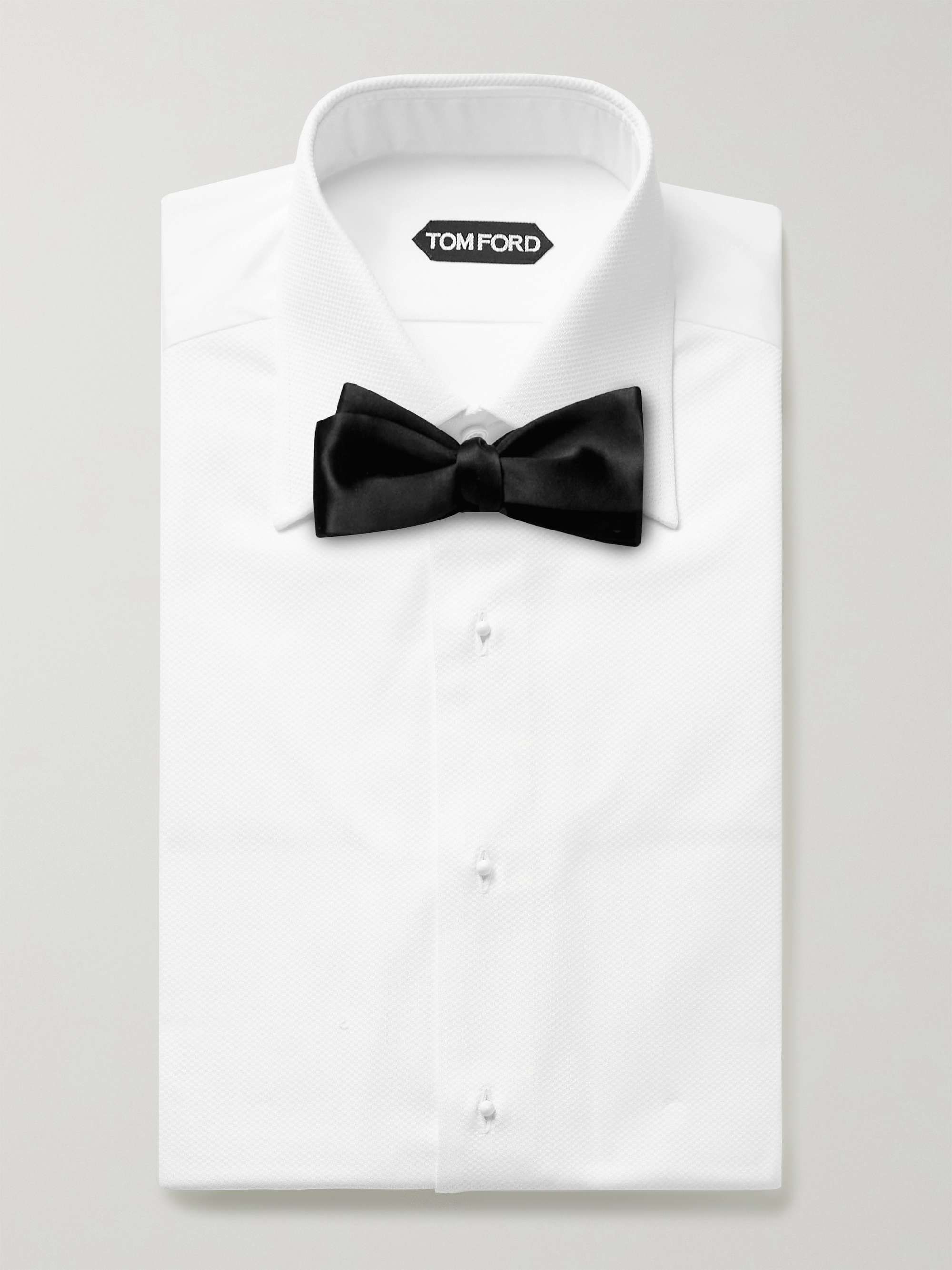 Arab Wade Studerende TOM FORD White Slim-Fit Bib-Front Double-Cuff Cotton Tuxedo Shirt for Men |  MR PORTER