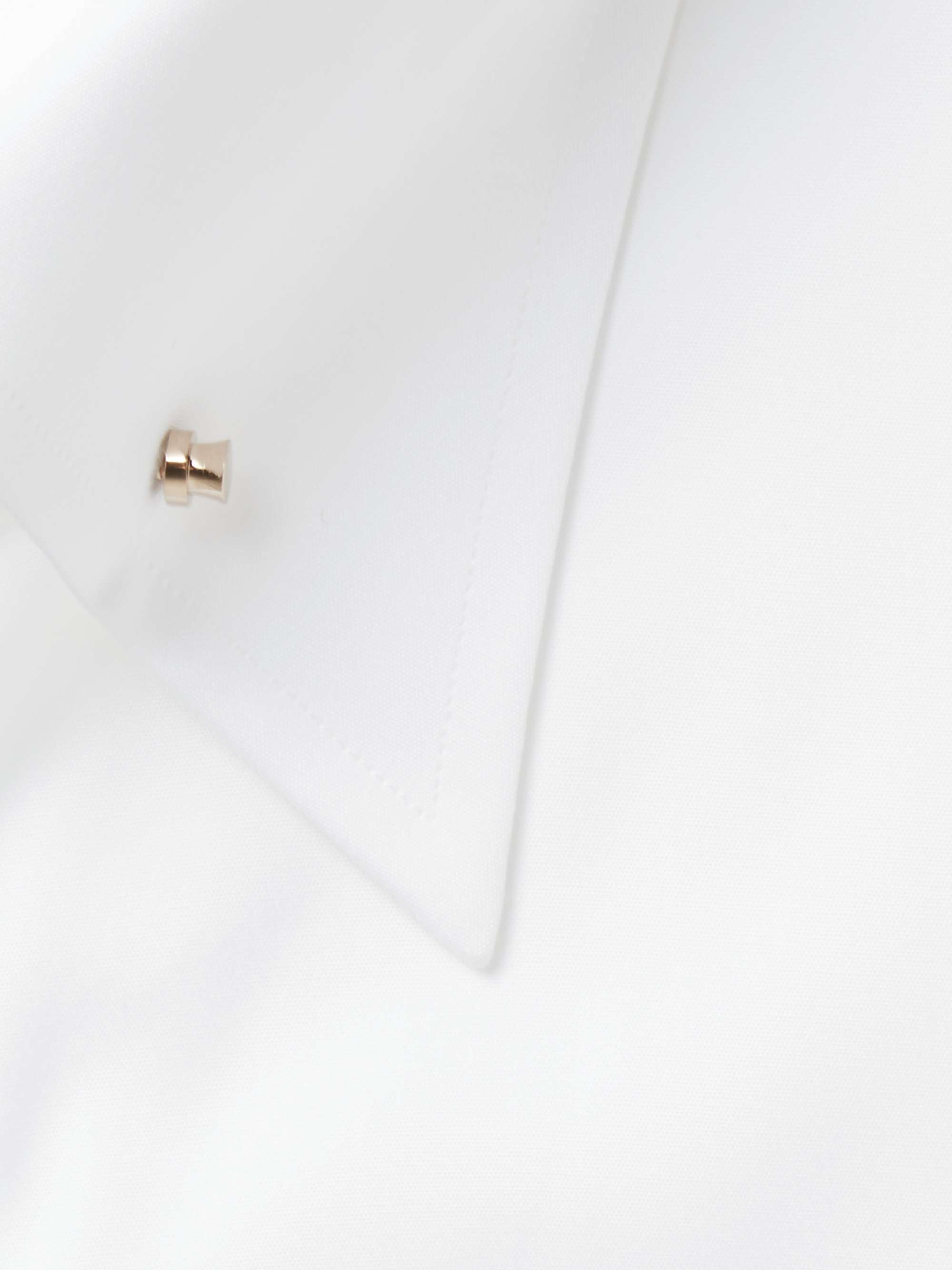 TOM FORD White Slim-Fit Pinned-Collar Double-Cuff Cotton-Poplin Shirt