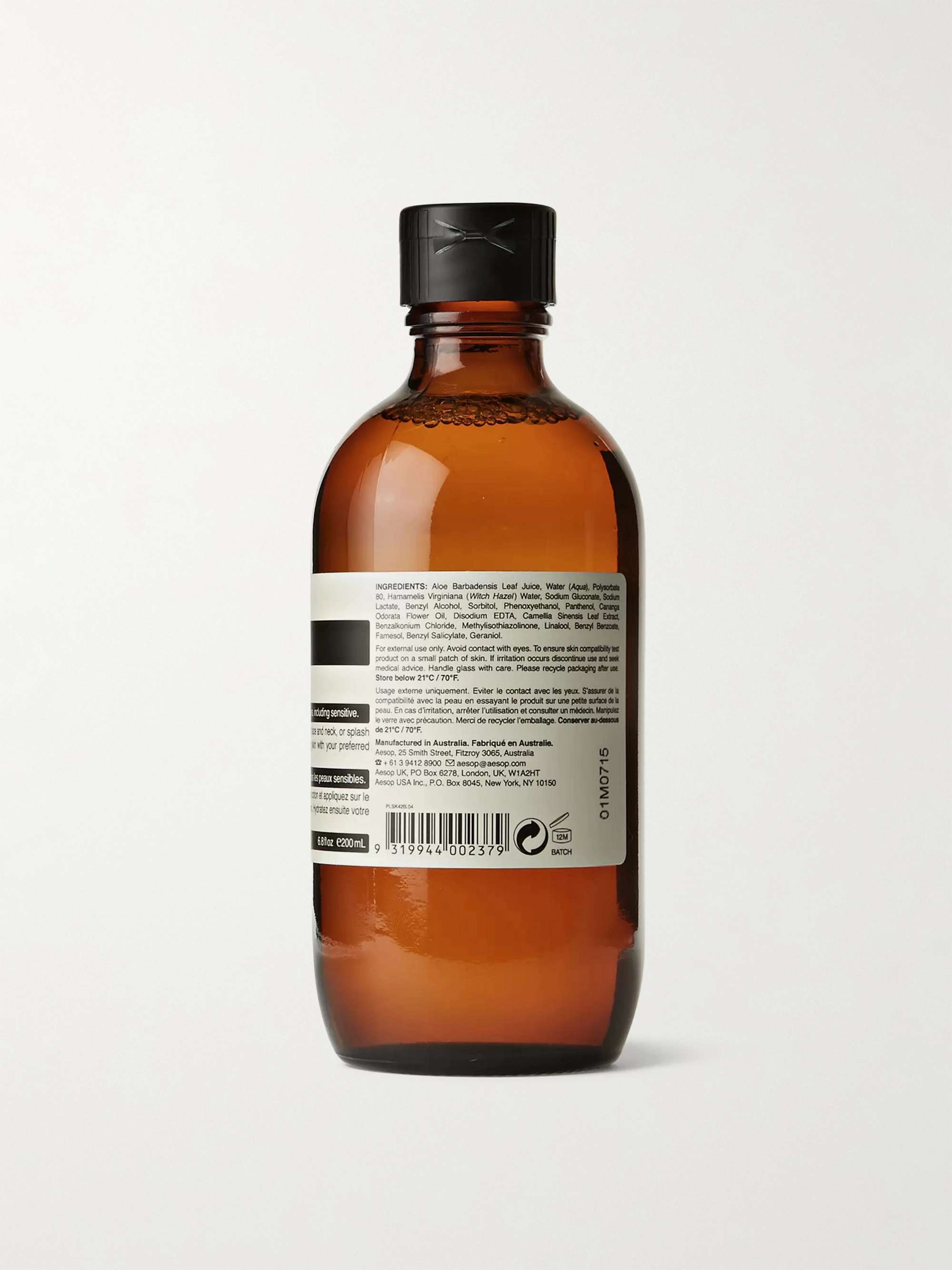 AESOP B & Tea Balancing Toner, 200ml