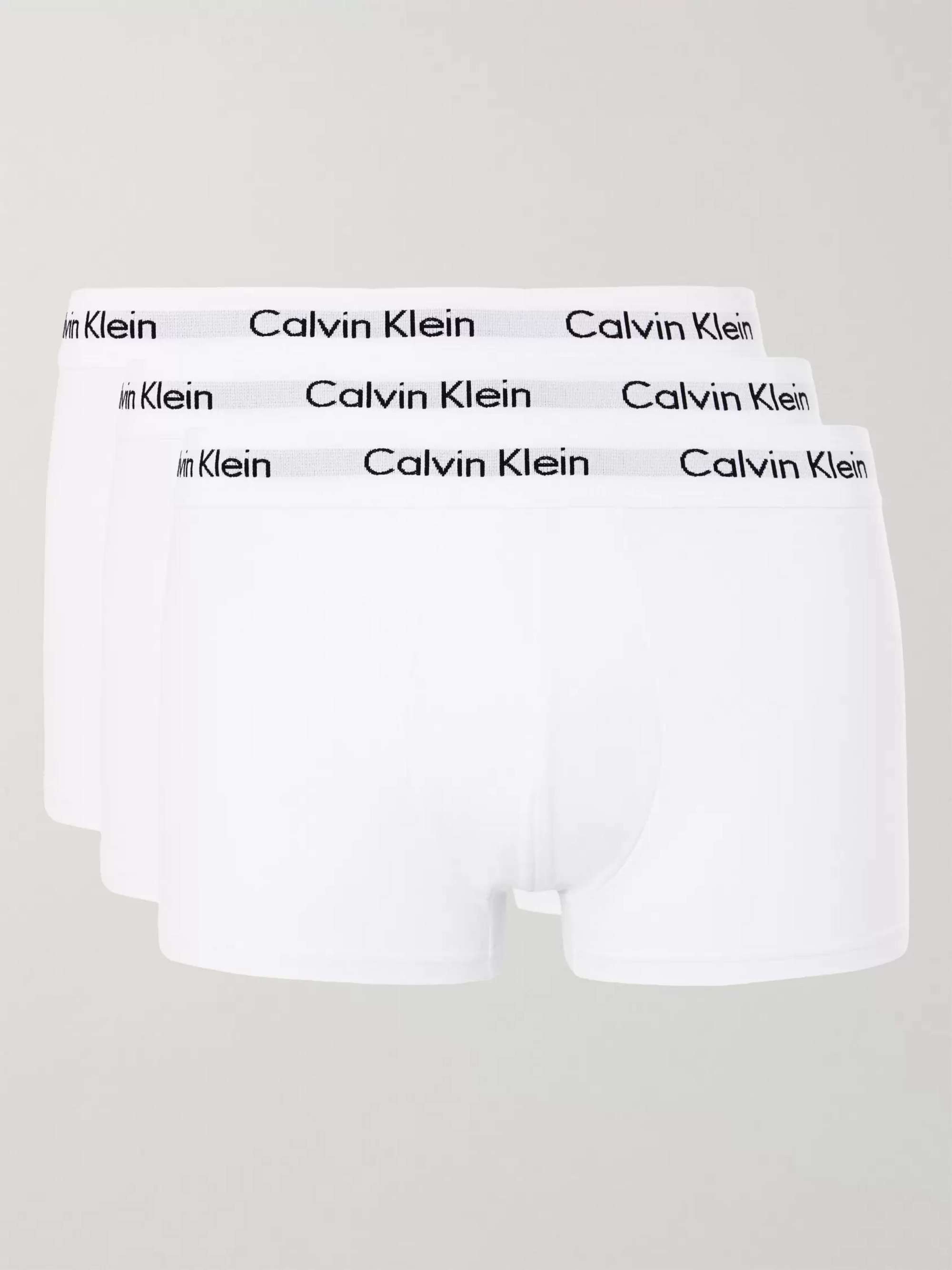 Three-Pack Low-Rise Stretch-Cotton Boxer Briefs