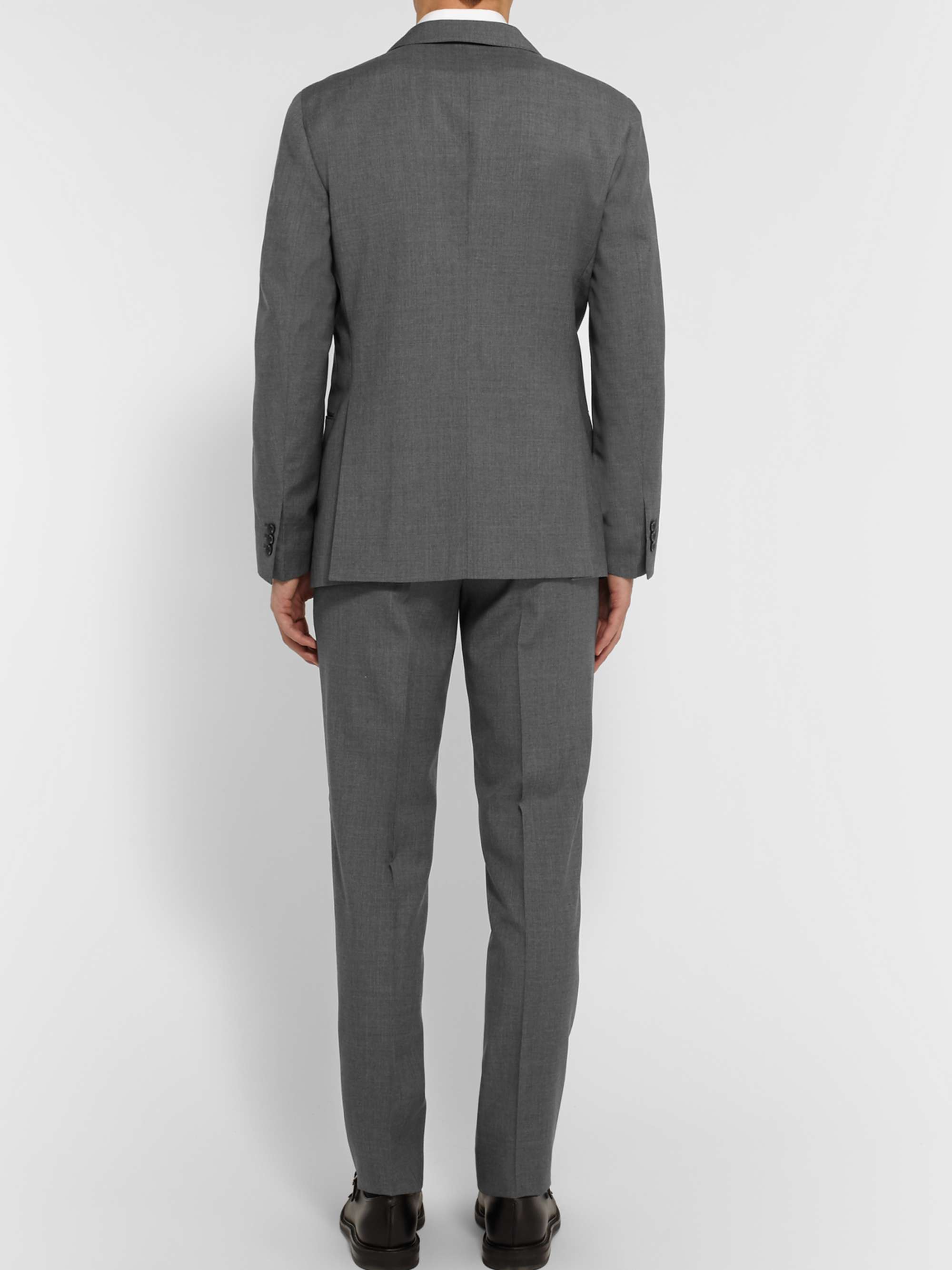 BOGLIOLI Grey Slim-Fit Virgin Wool Suit