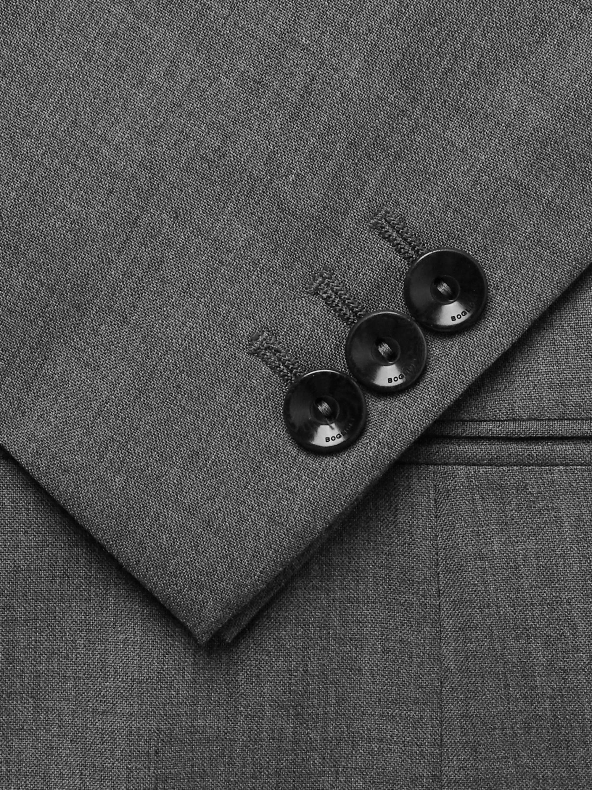 BOGLIOLI Grey Slim-Fit Virgin Wool Suit
