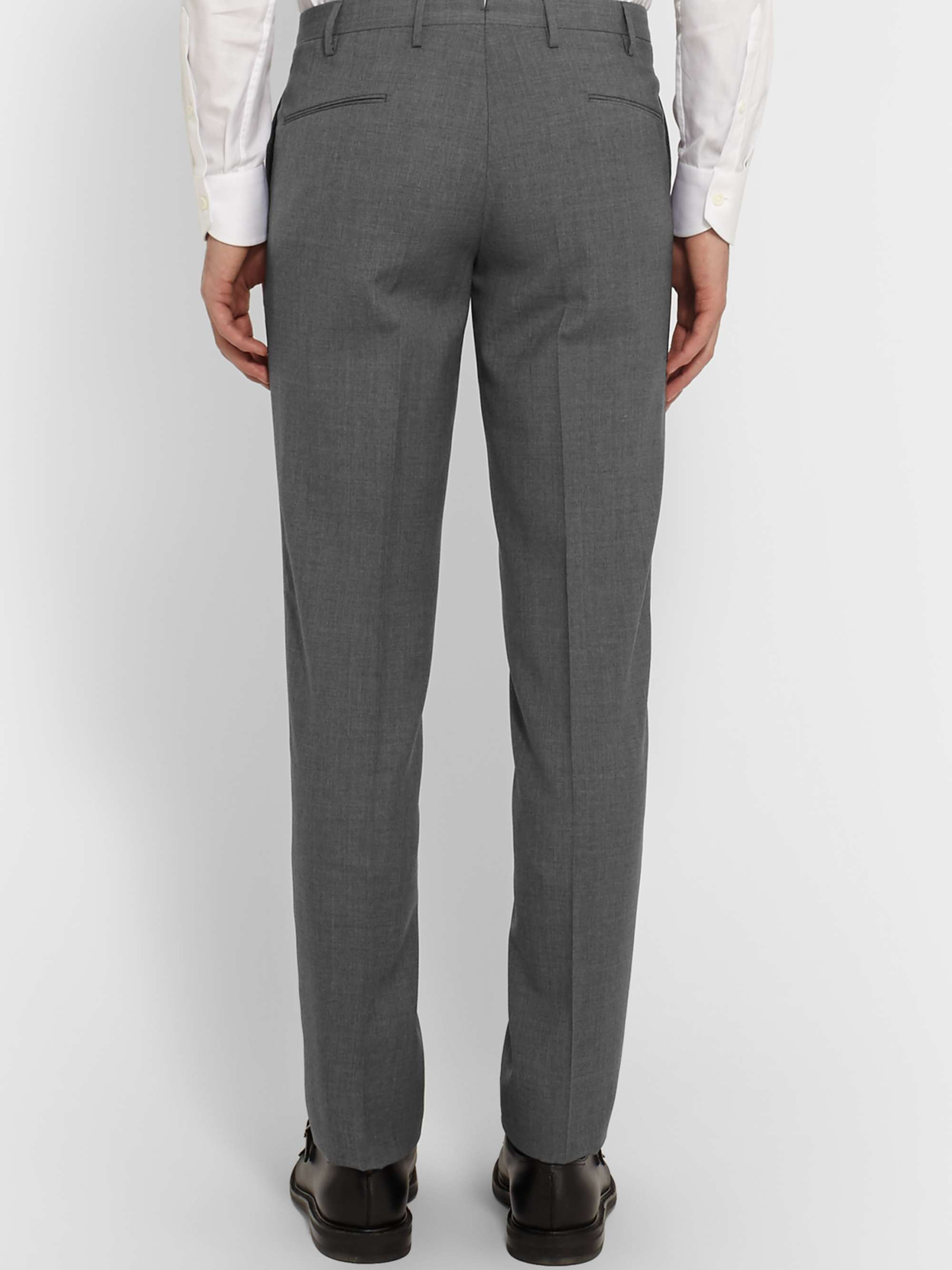 BOGLIOLI Grey Slim-Fit Virgin Wool Suit
