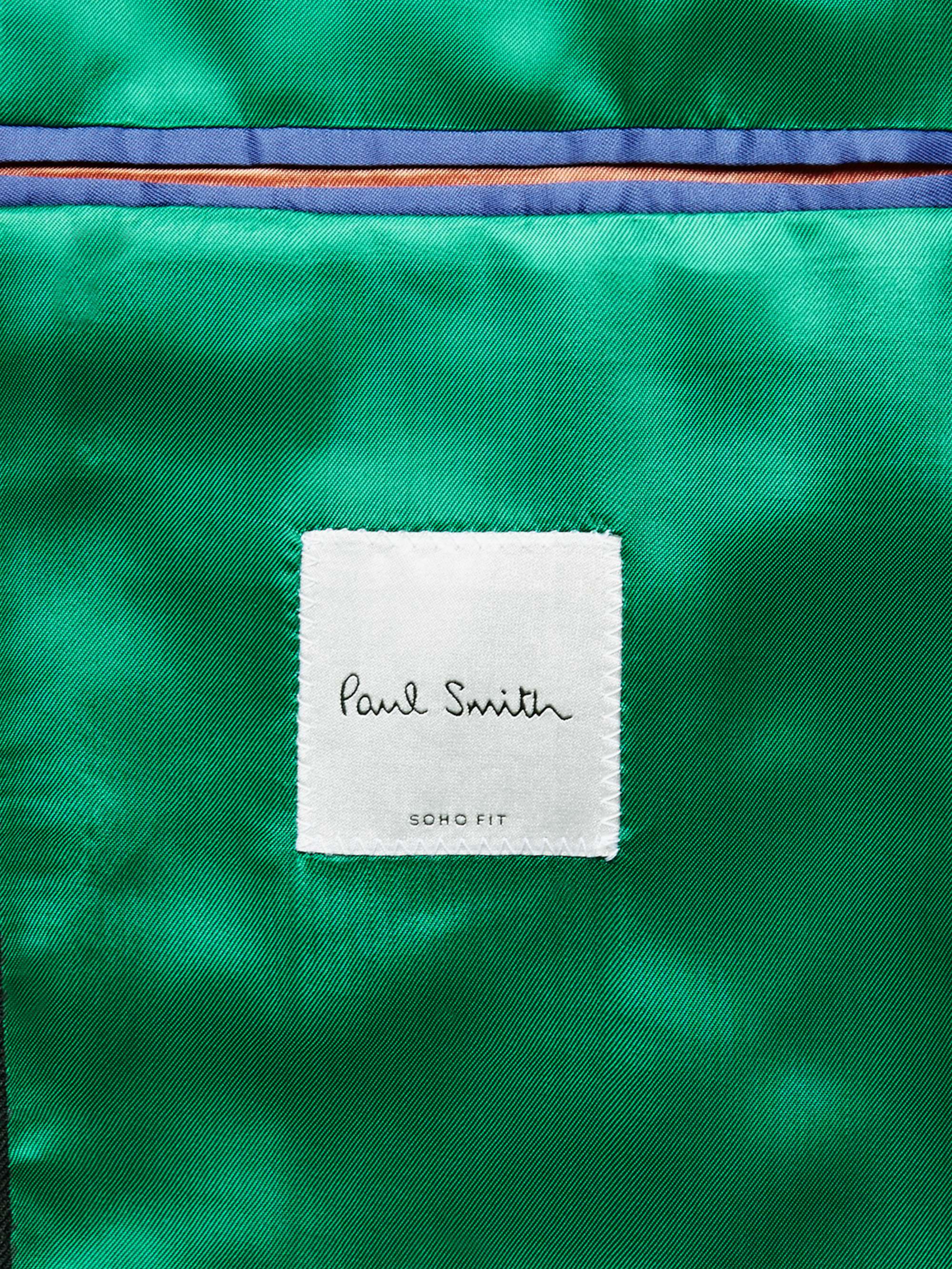 PAUL SMITH Grey A Suit To Travel In Soho Slim-Fit Wool Suit