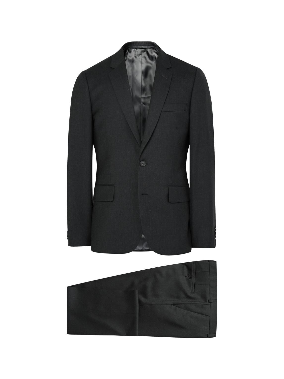 Grey A Suit To Travel In Soho Slim-Fit Wool Suit