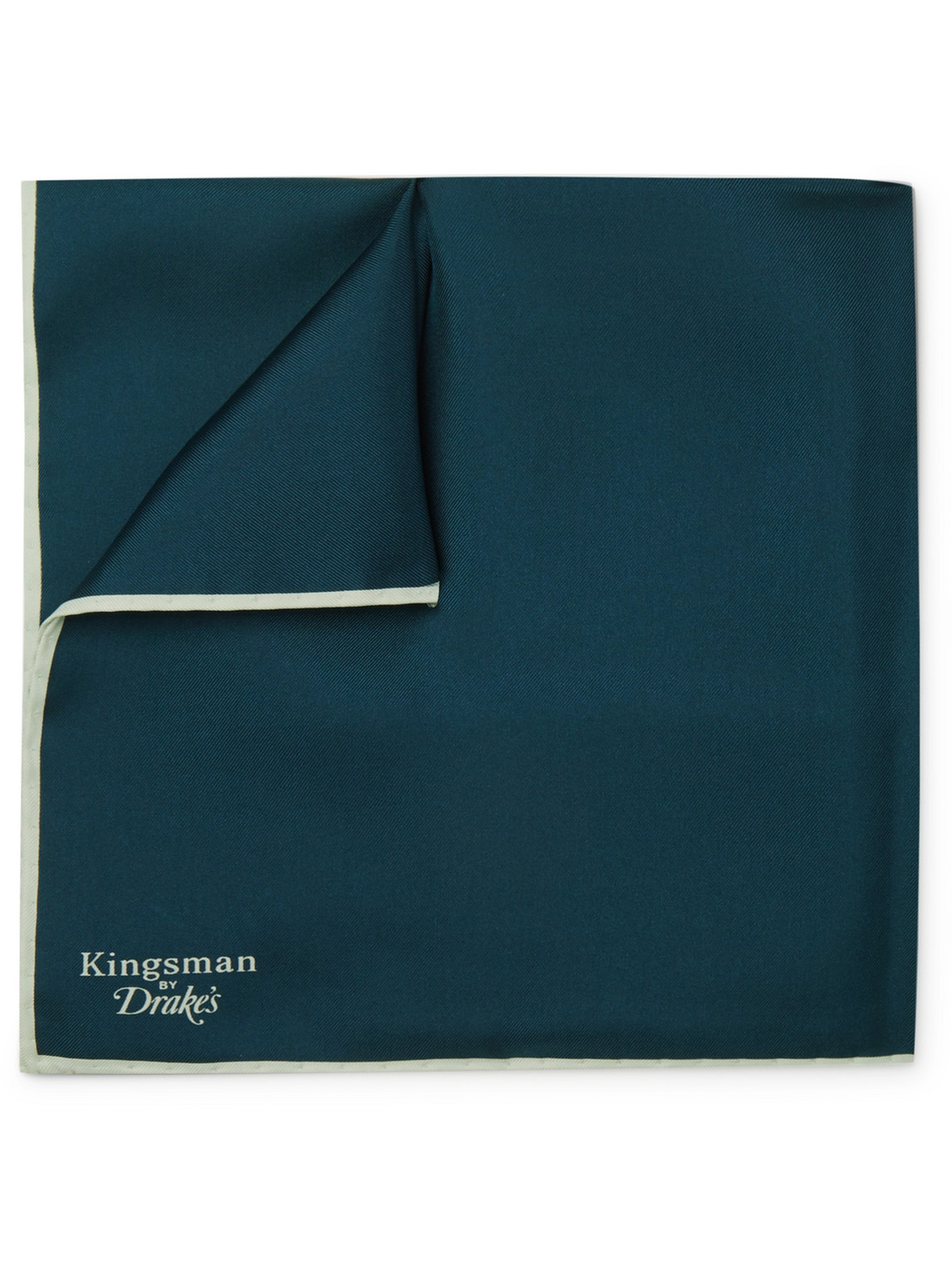 Kingsman Drake's Silk Pocket Square In Blue