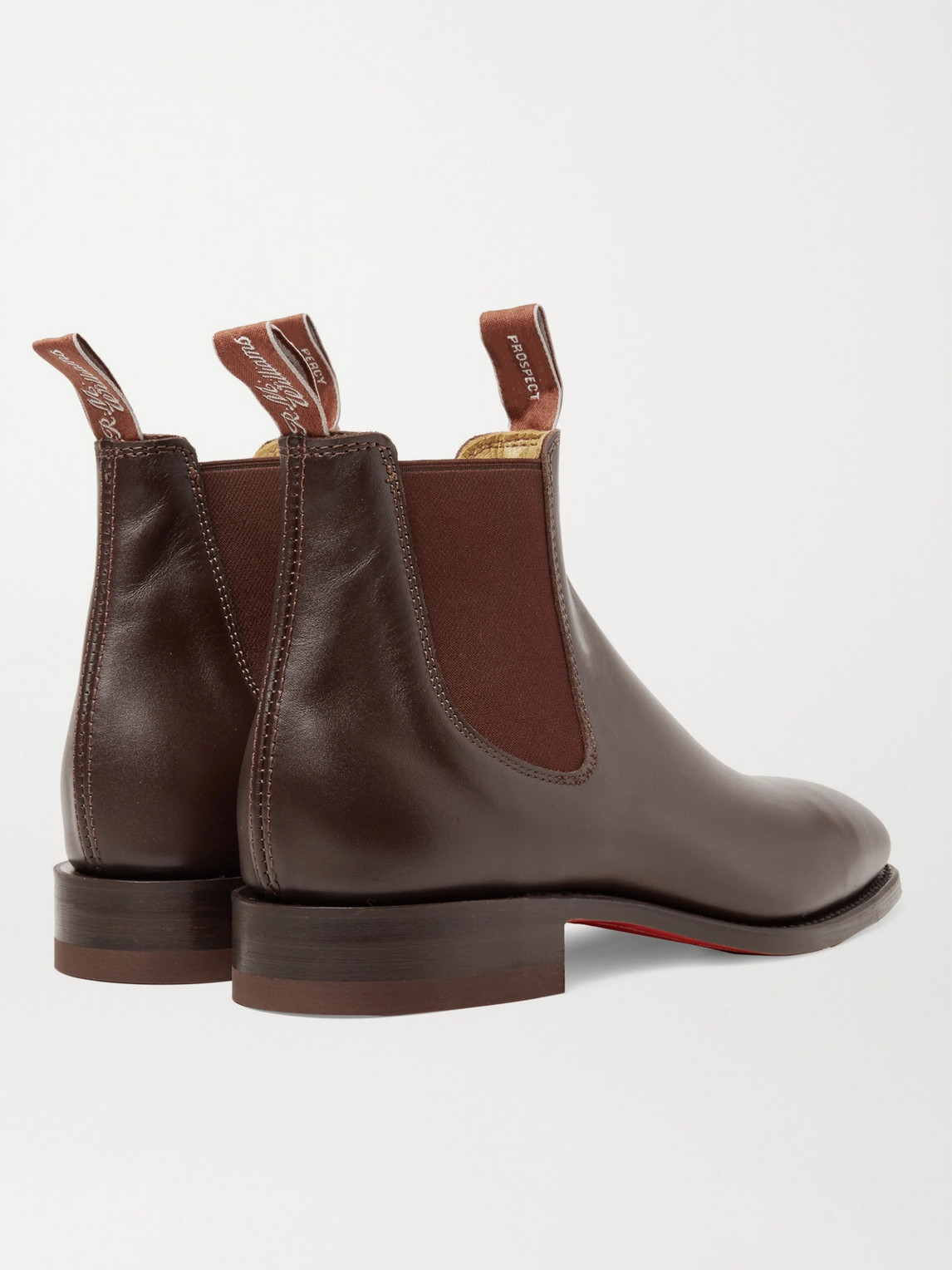 Shop R.m.williams Craftsman Leather Chelsea Boots In Brown