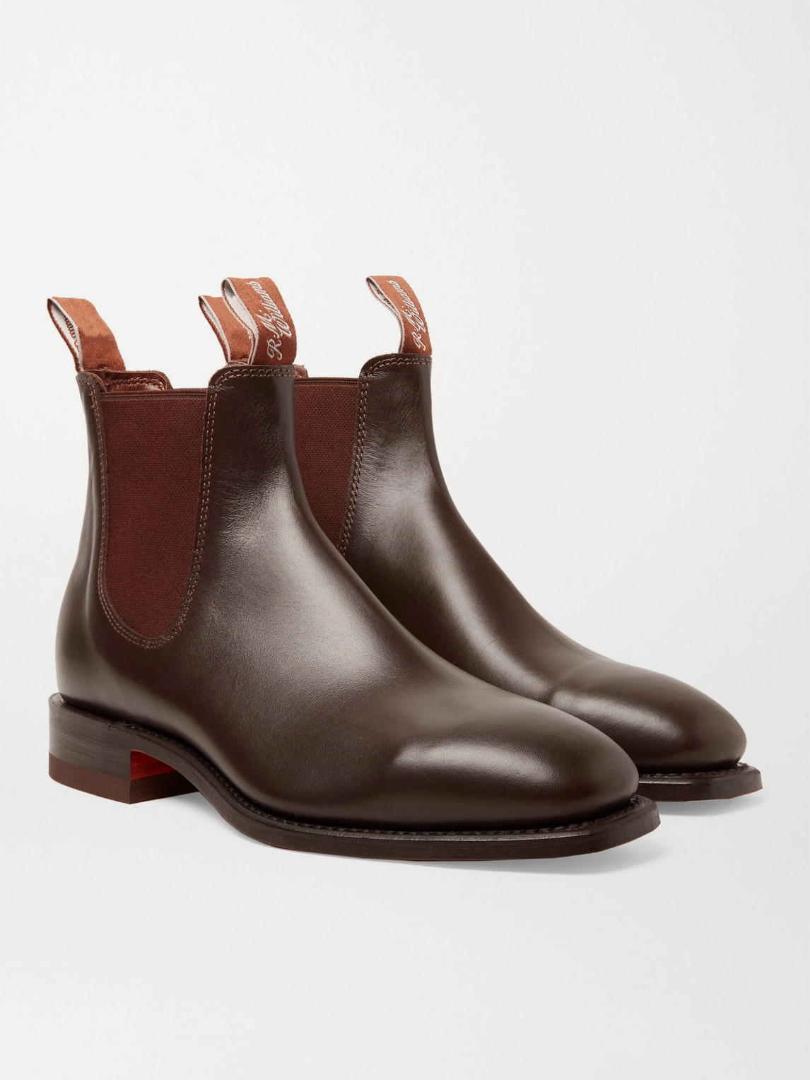 Shop R.m.williams Craftsman Leather Chelsea Boots In Brown