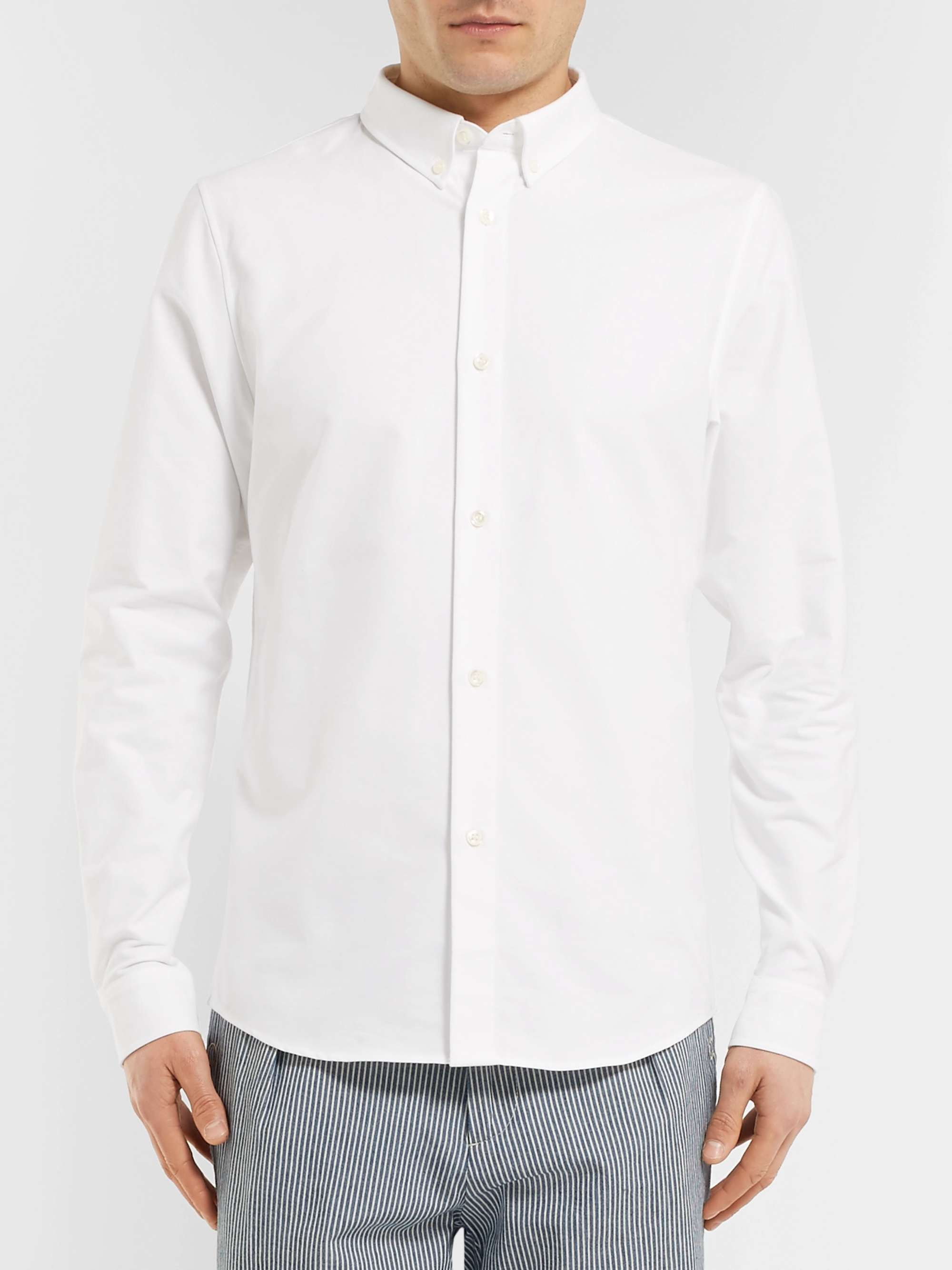 A.P.C. Slim-Fit Button-Down Collar Cotton Oxford Shirt
