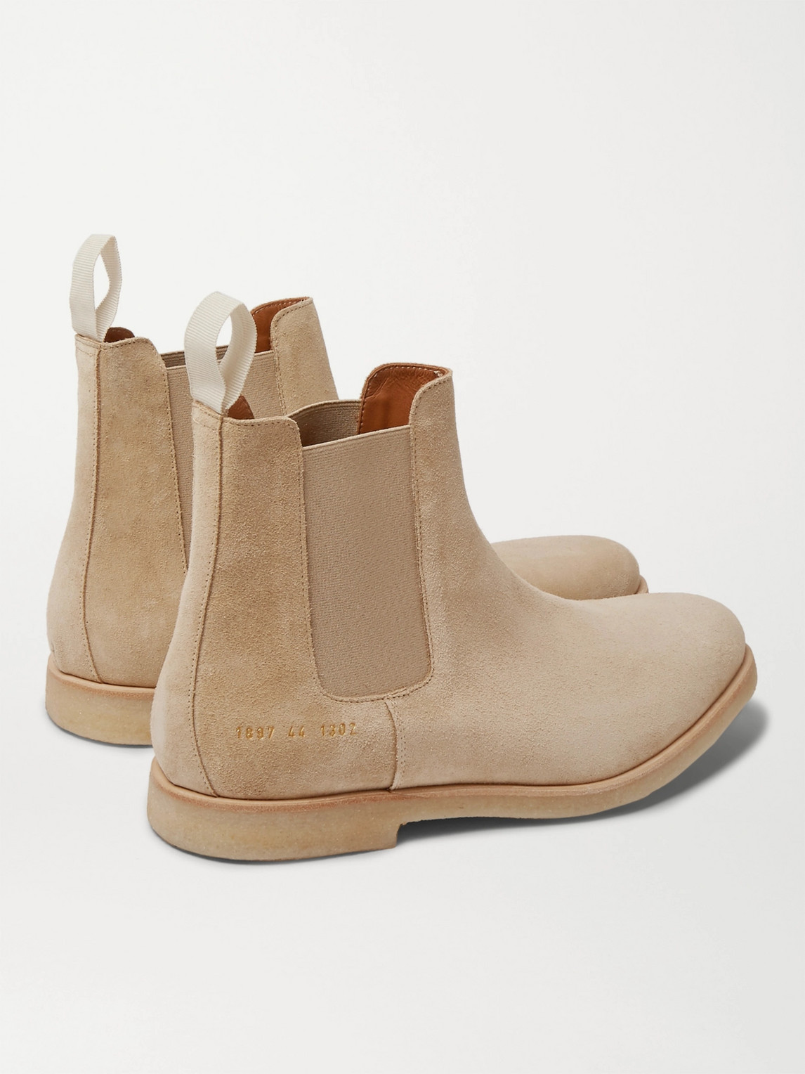 Shop Common Projects Suede Chelsea Boots In Neutrals