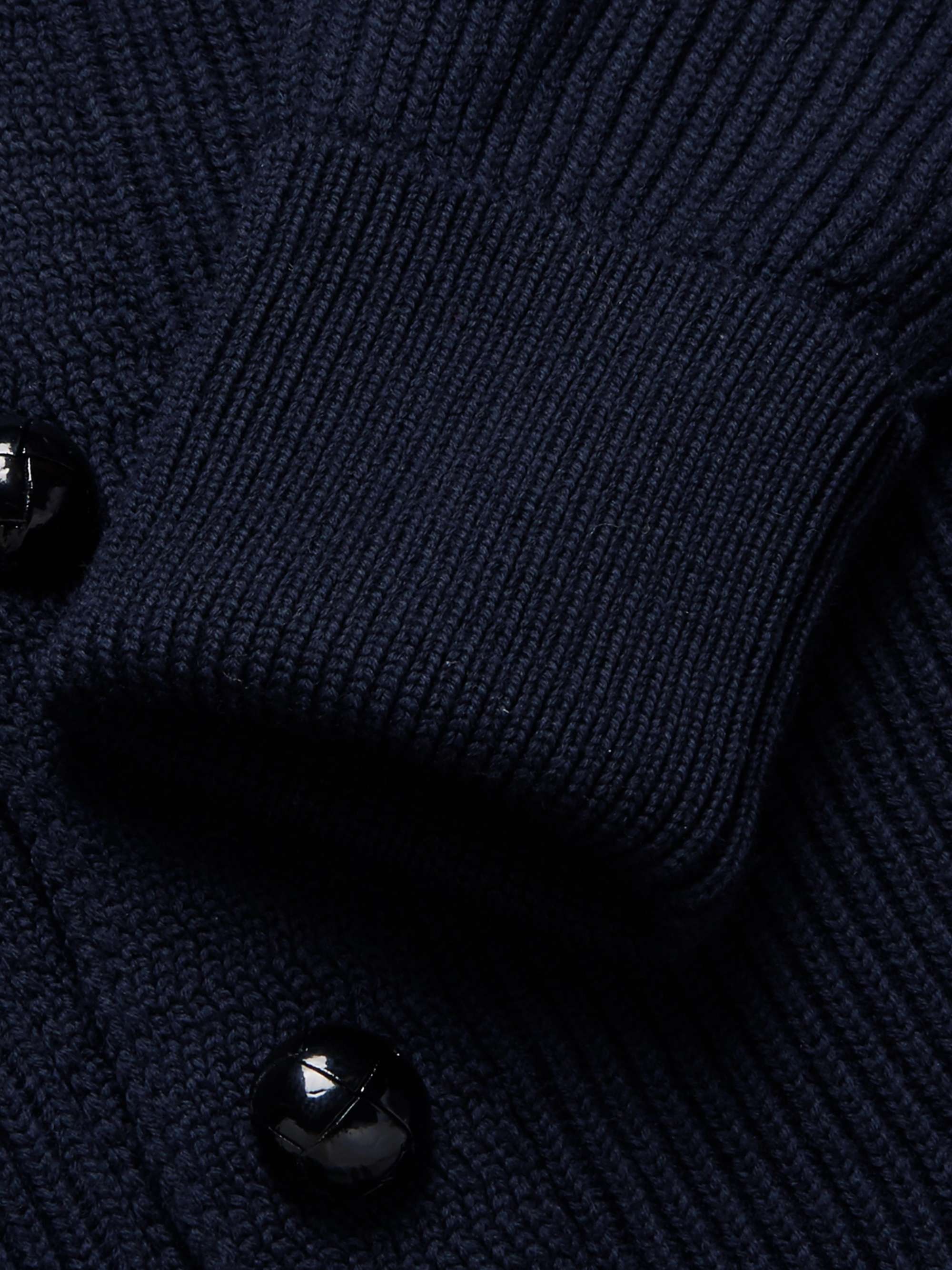 TOM FORD Shawl-Collar Ribbed Wool Cardigan
