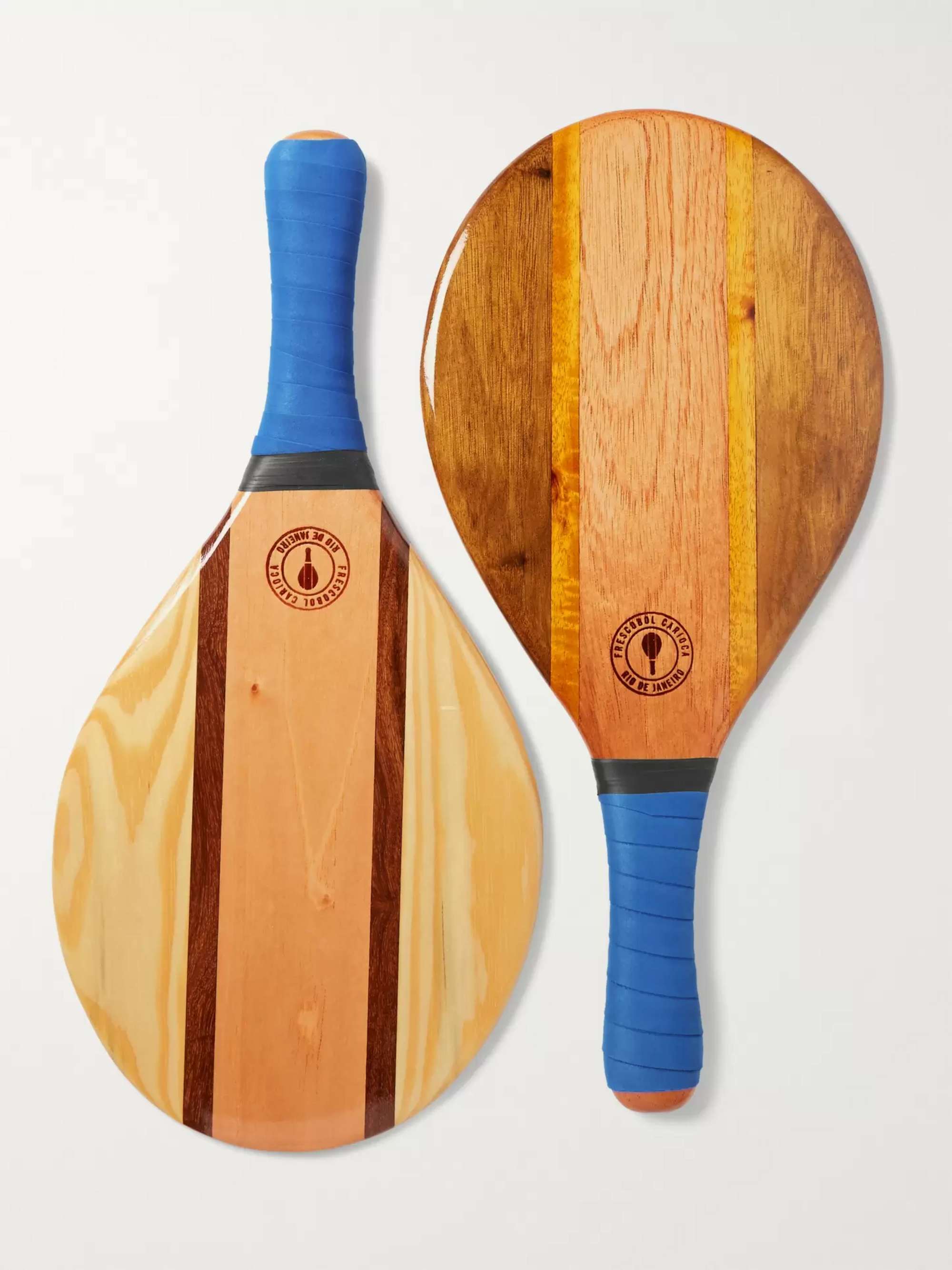 FRESCOBOL CARIOCA Trancoso Wooden Beach Bat and Ball Set