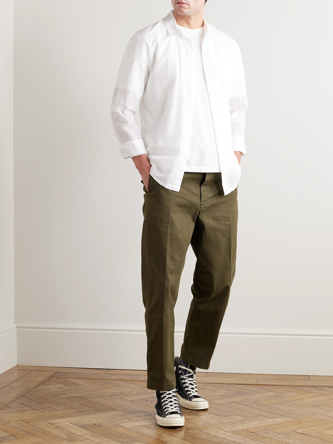 JAMES PERSE COTTON-POPLIN SHIRT