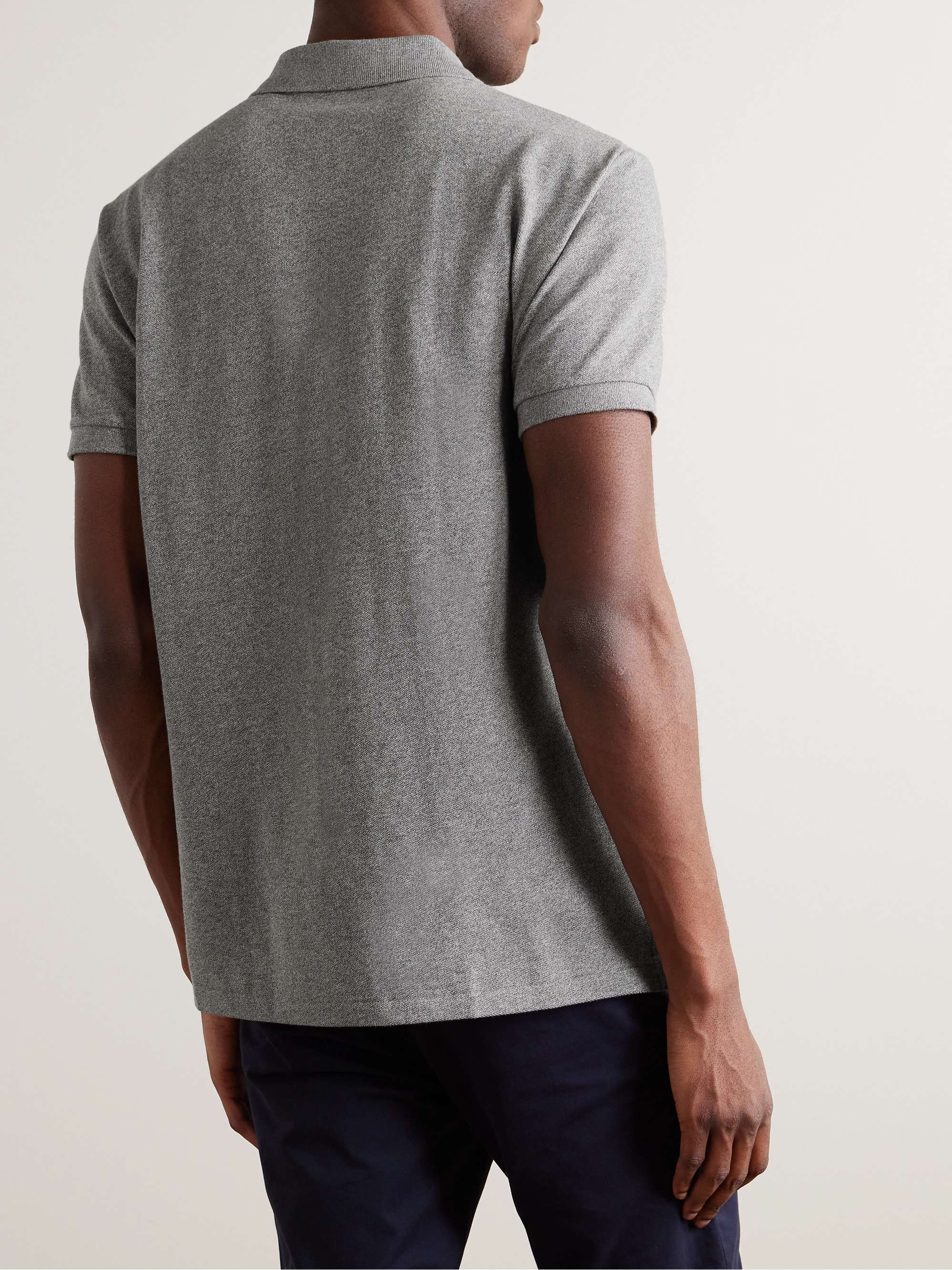 POLO RALPH LAUREN Slim-Fit Mélange Cotton-Piqué Polo Shirt