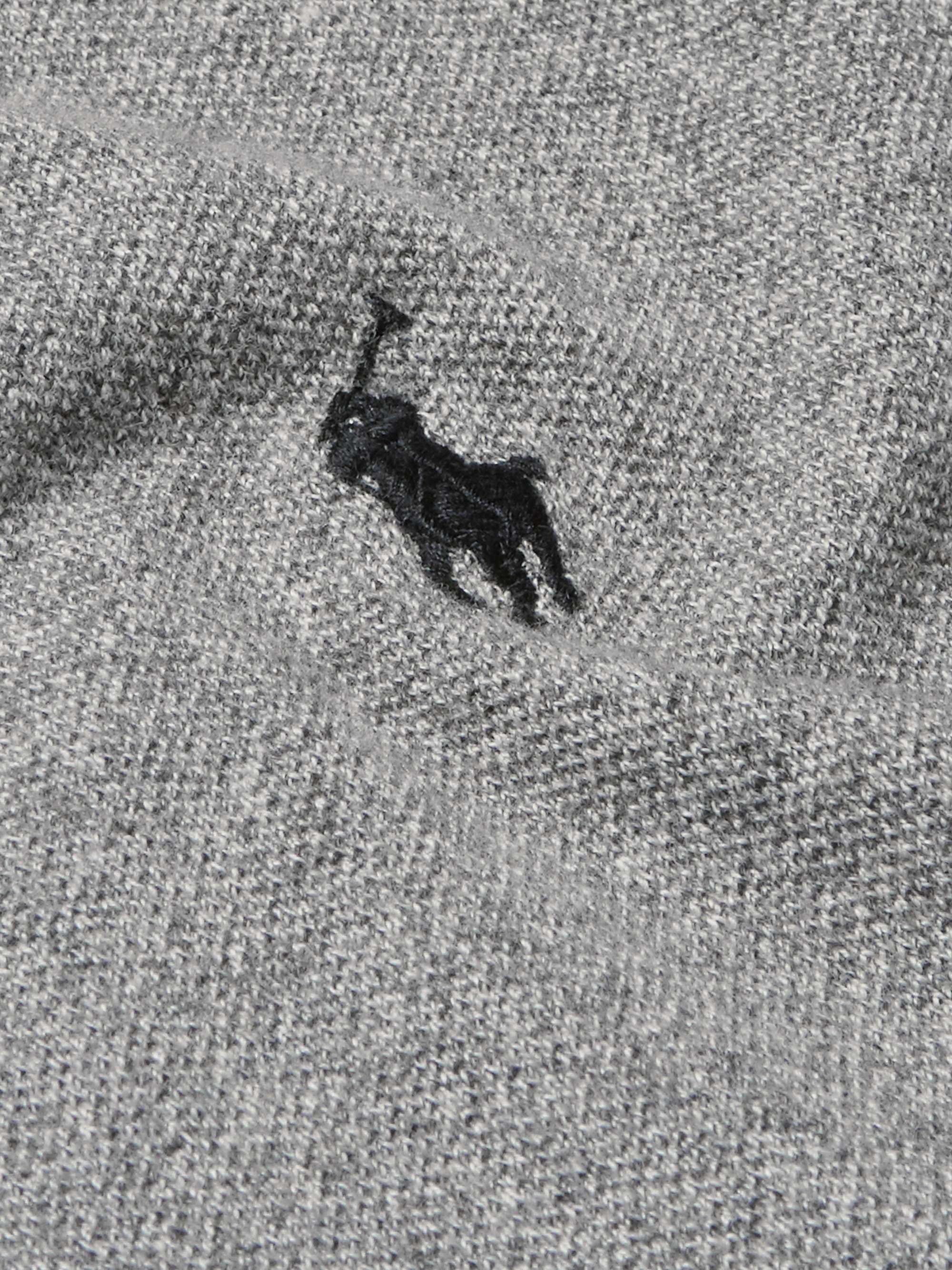 POLO RALPH LAUREN Slim-Fit Mélange Cotton-Piqué Polo Shirt