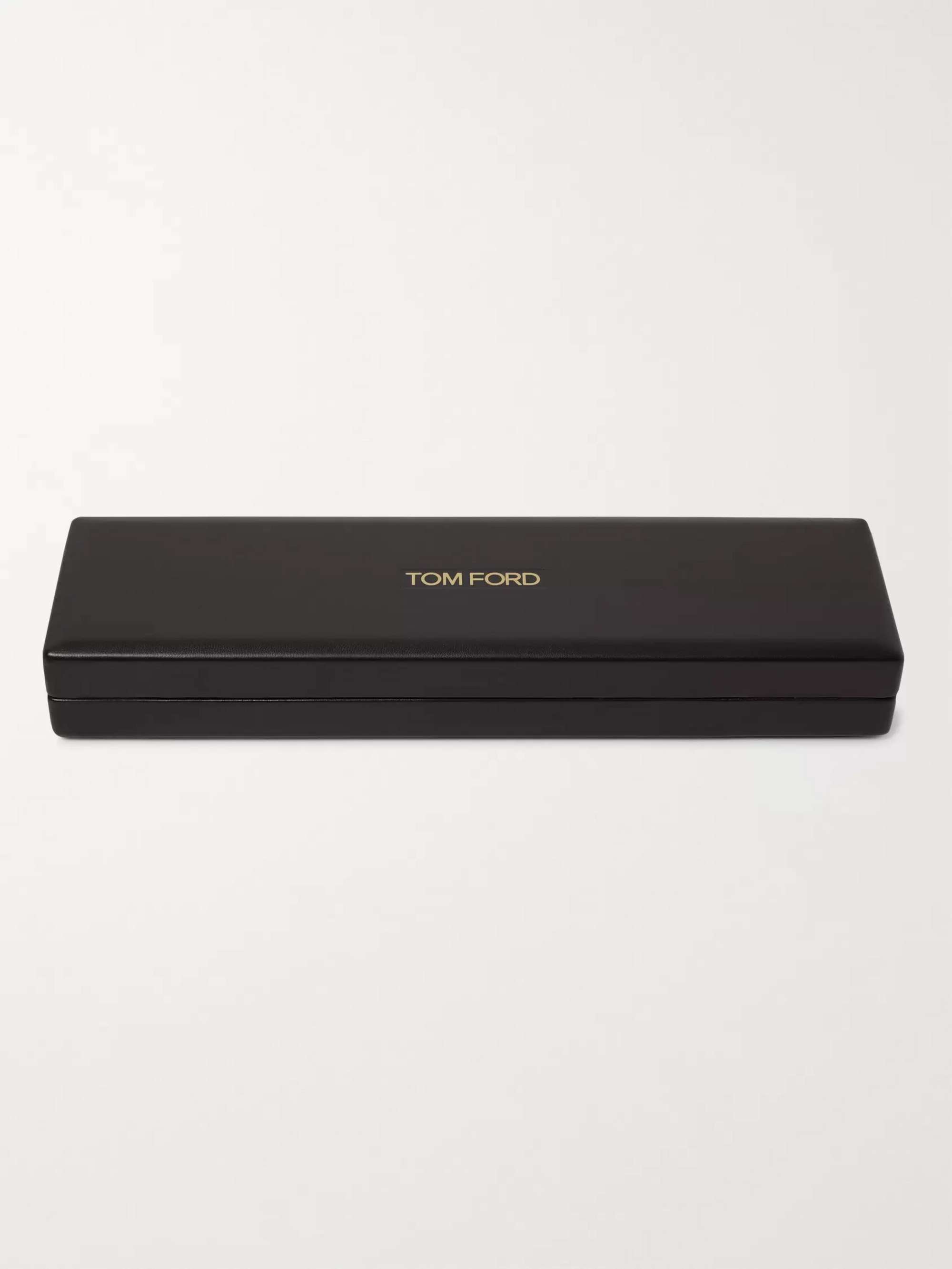 TOM FORD TIMEPIECES 002 38mm Stainless Steel and Braided Leather Watch