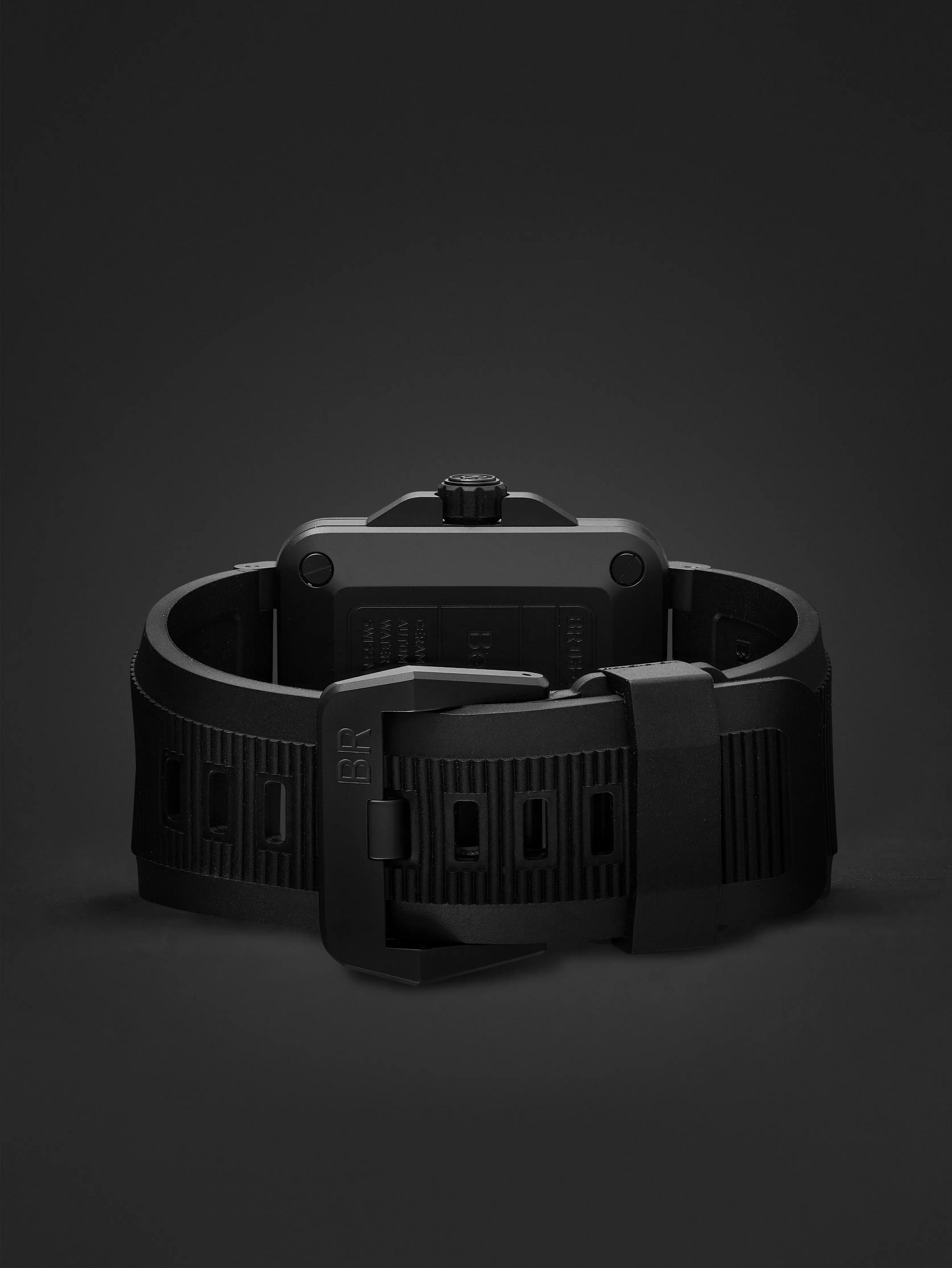 BELL & ROSS BR 03-92 Diver Black Matte Automatic 42mm Ceramic and Rubber Watch, Ref. No. BR0392-D-BL-CE/SRB