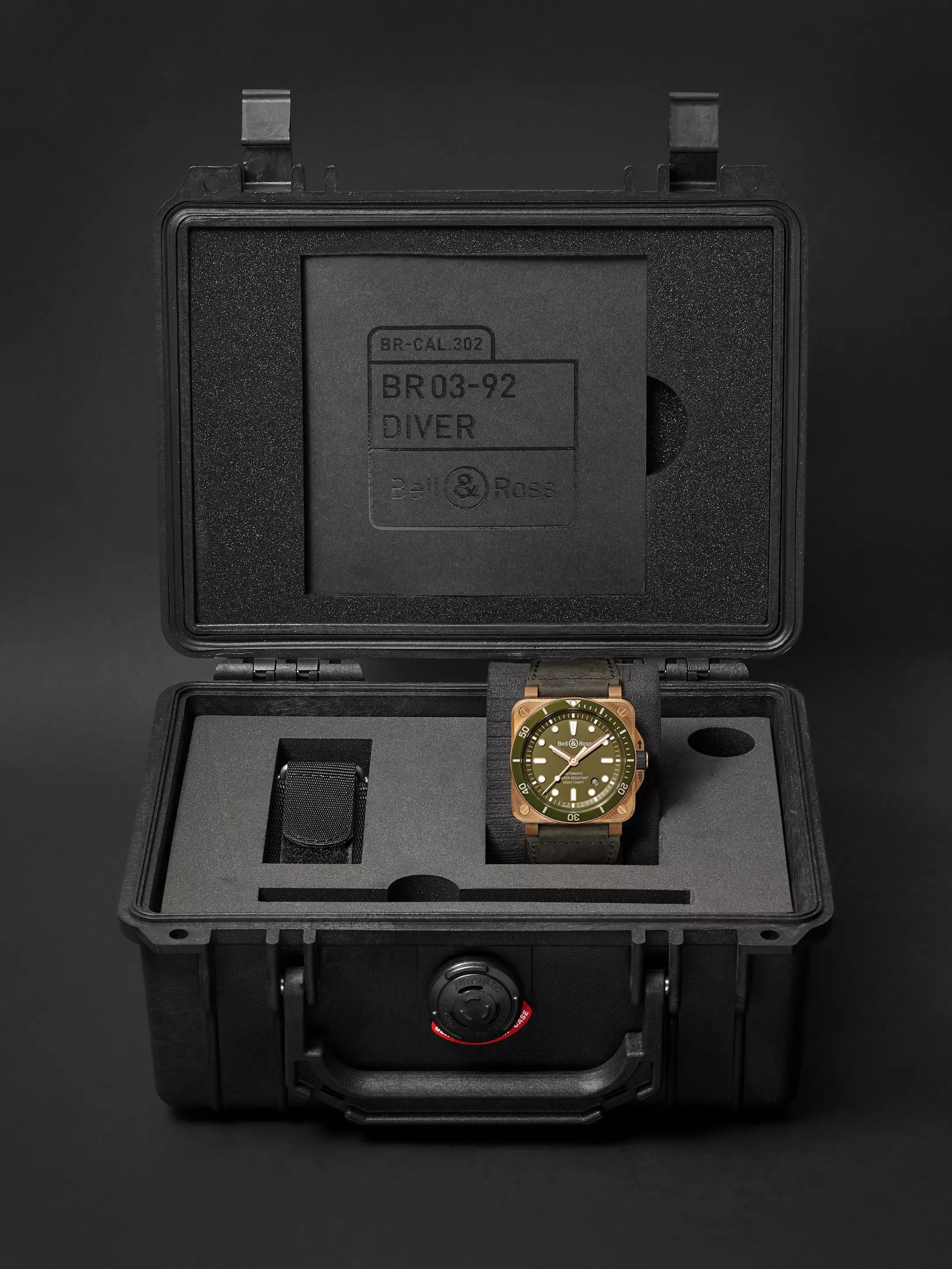 BELL & ROSS BR 03-92 Diver Limited Edition Automatic 42mm Bronze, Stainless Steel and Leather Watch