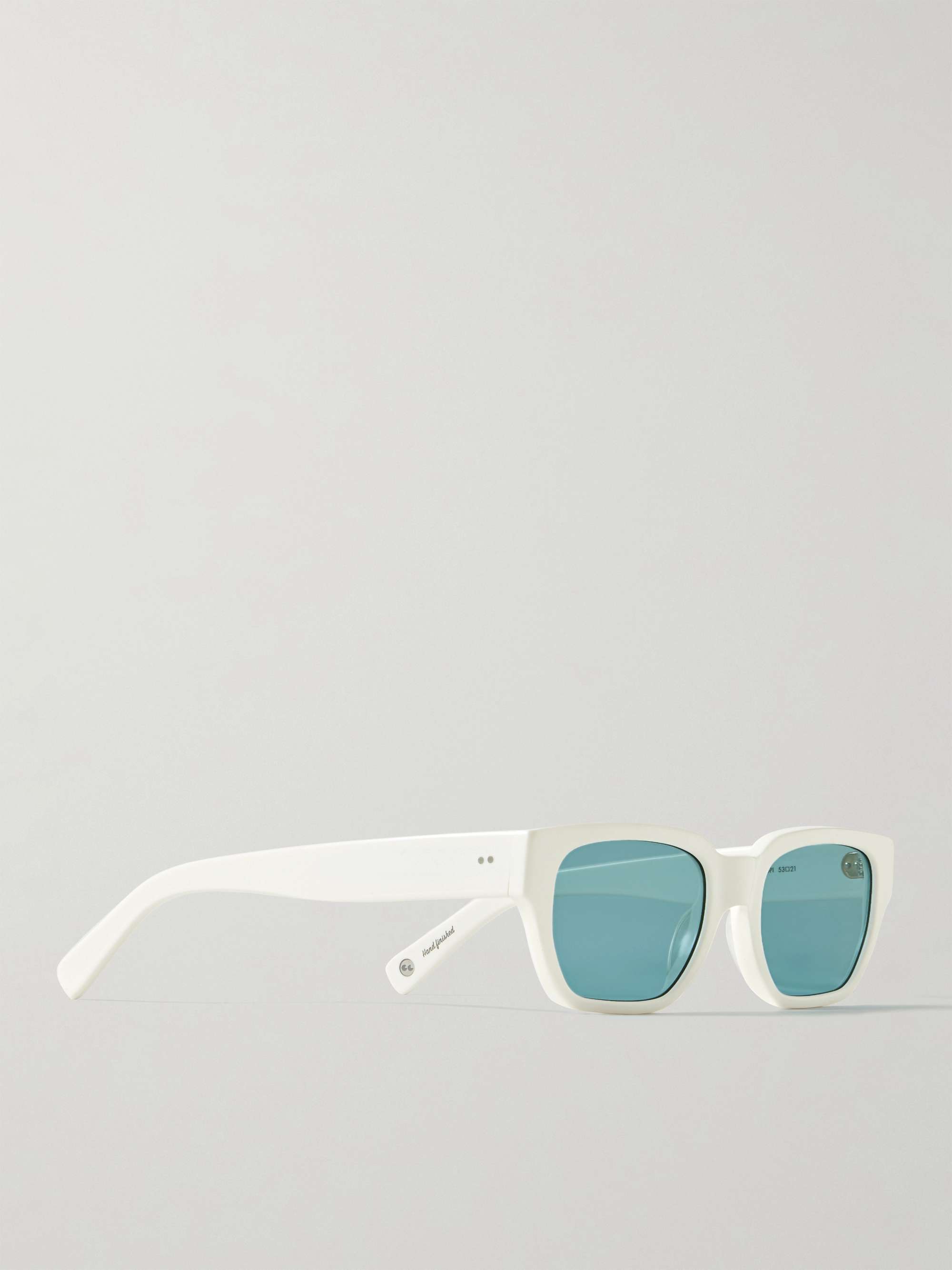 GARRETT LEIGHT CALIFORNIA OPTICAL Mayan Rectangle-Frame Tortoiseshell Acetate Sunglasses
