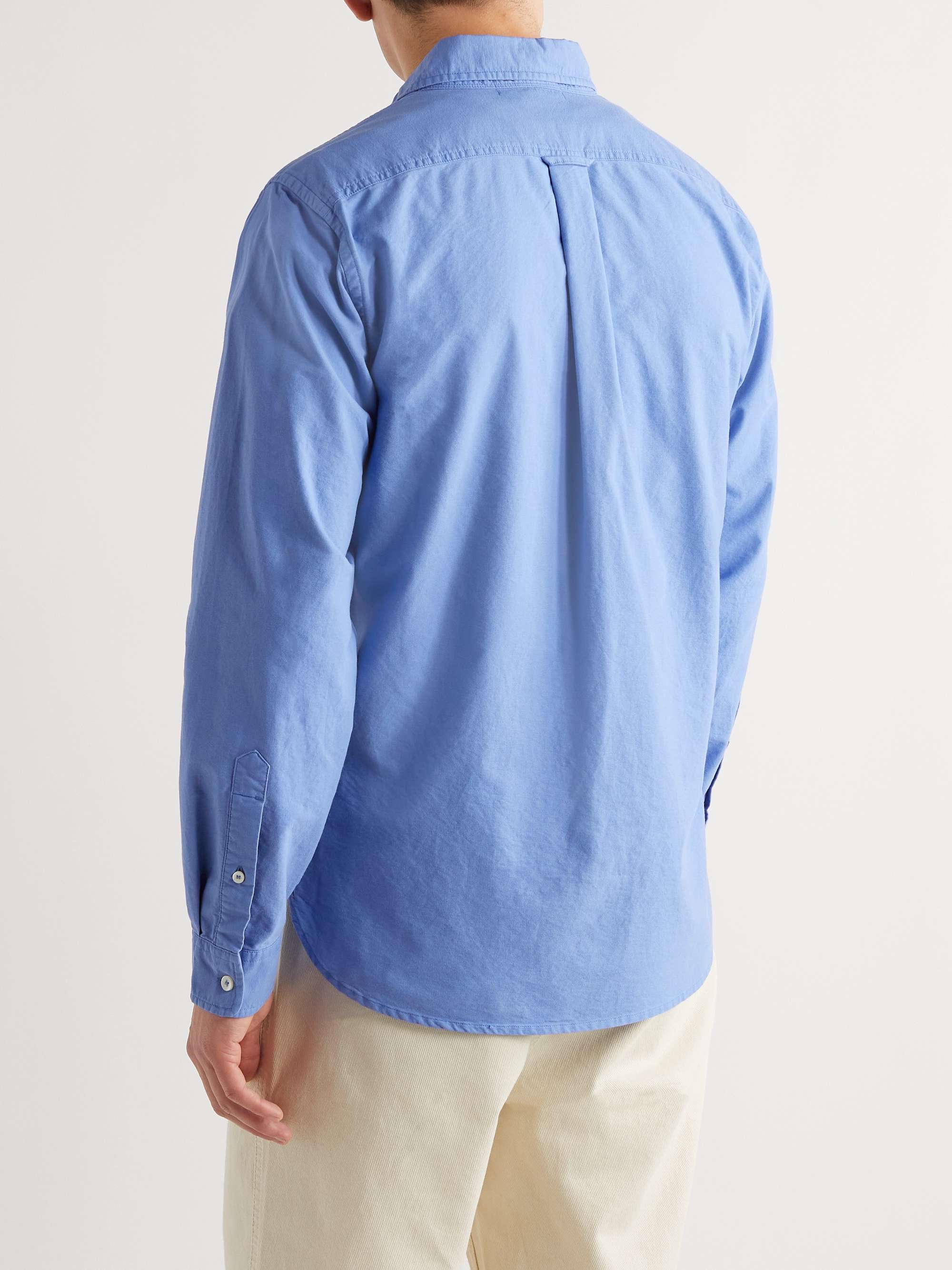 ALEX MILL Button-Down Collar Overdyed Cotton Oxford Shirt