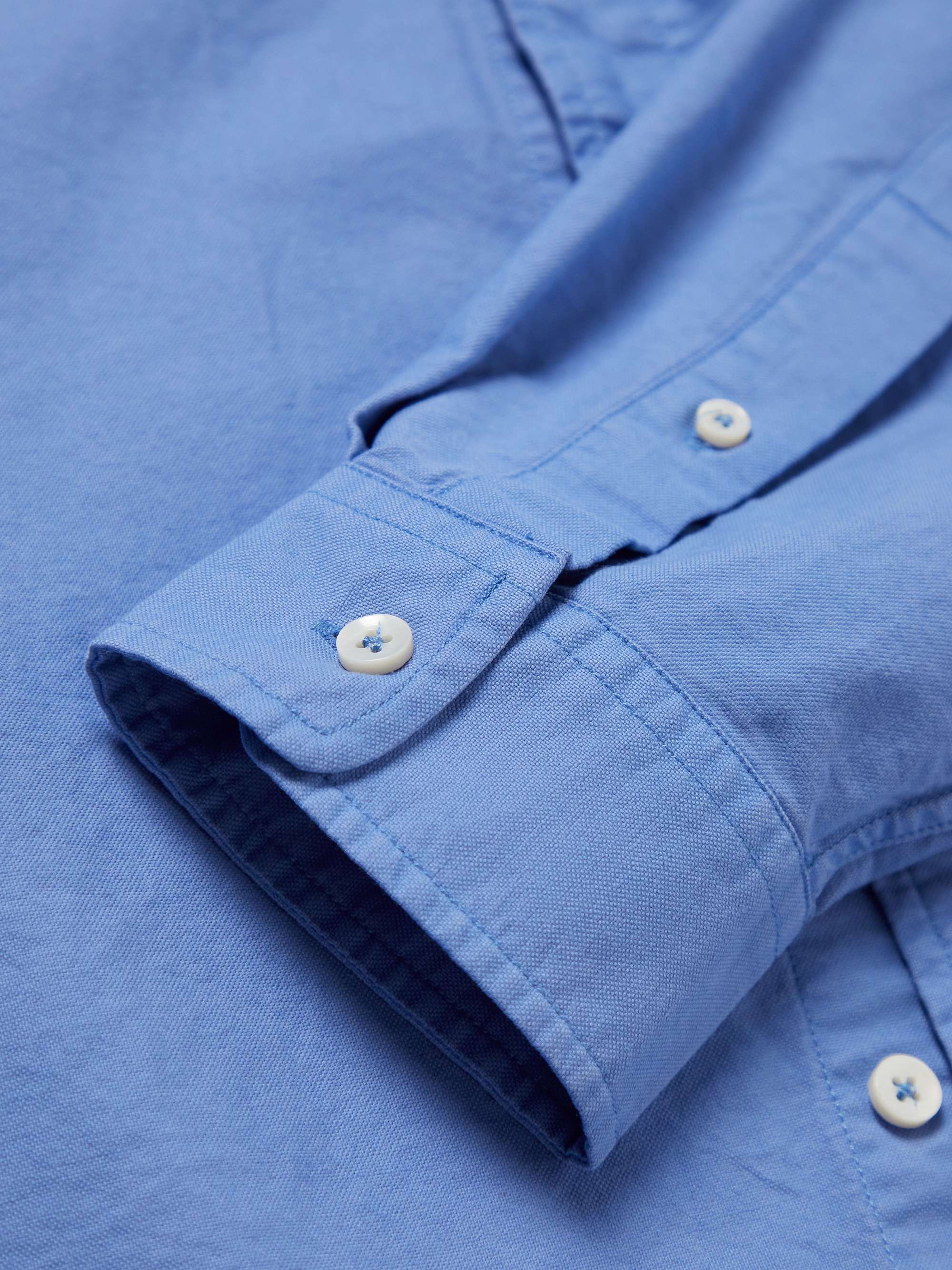 ALEX MILL Button-Down Collar Overdyed Cotton Oxford Shirt
