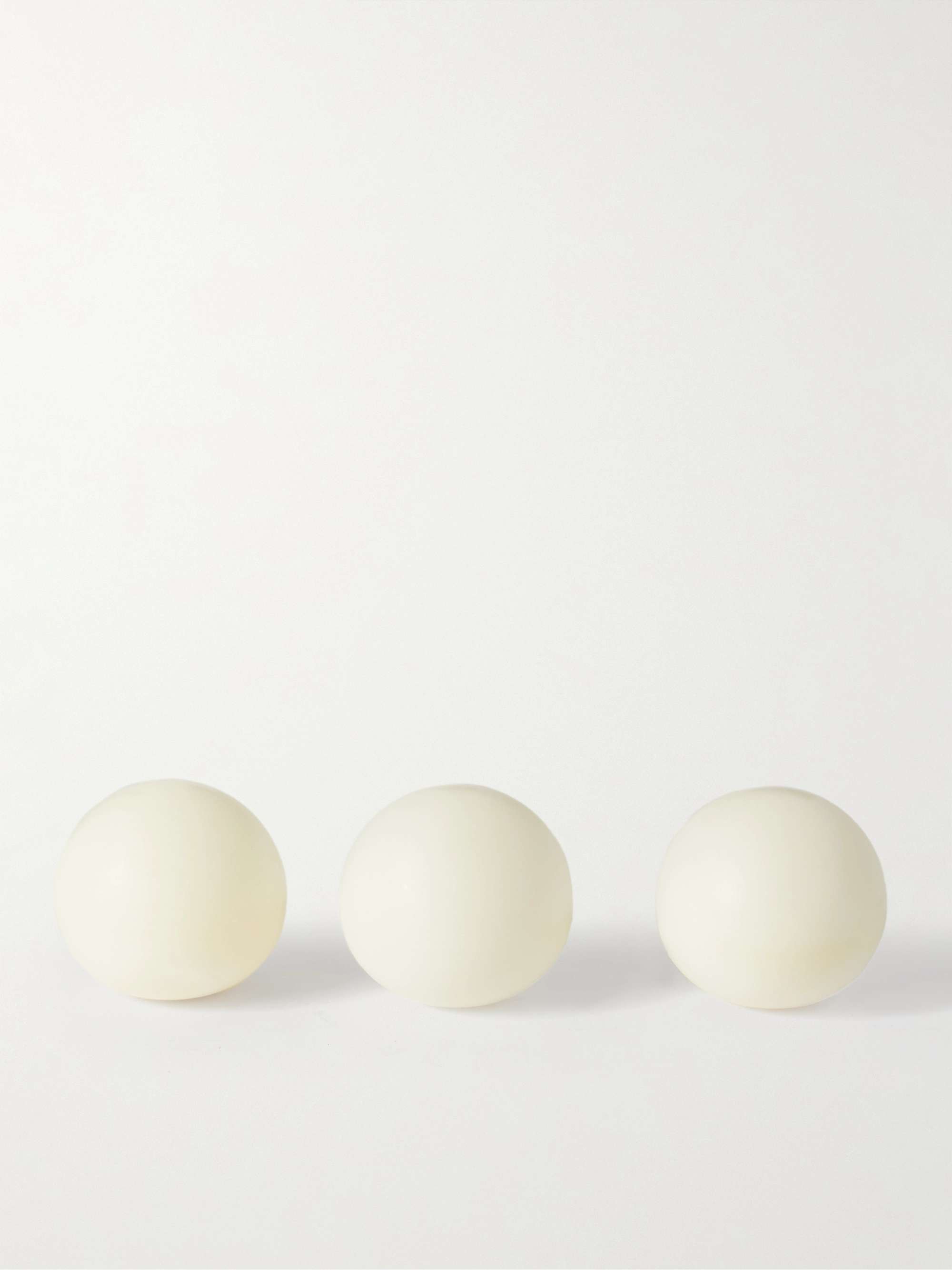 JAPAN BEST Three-Pack Scented Soaps and Hinoki Cypress Soap Tray