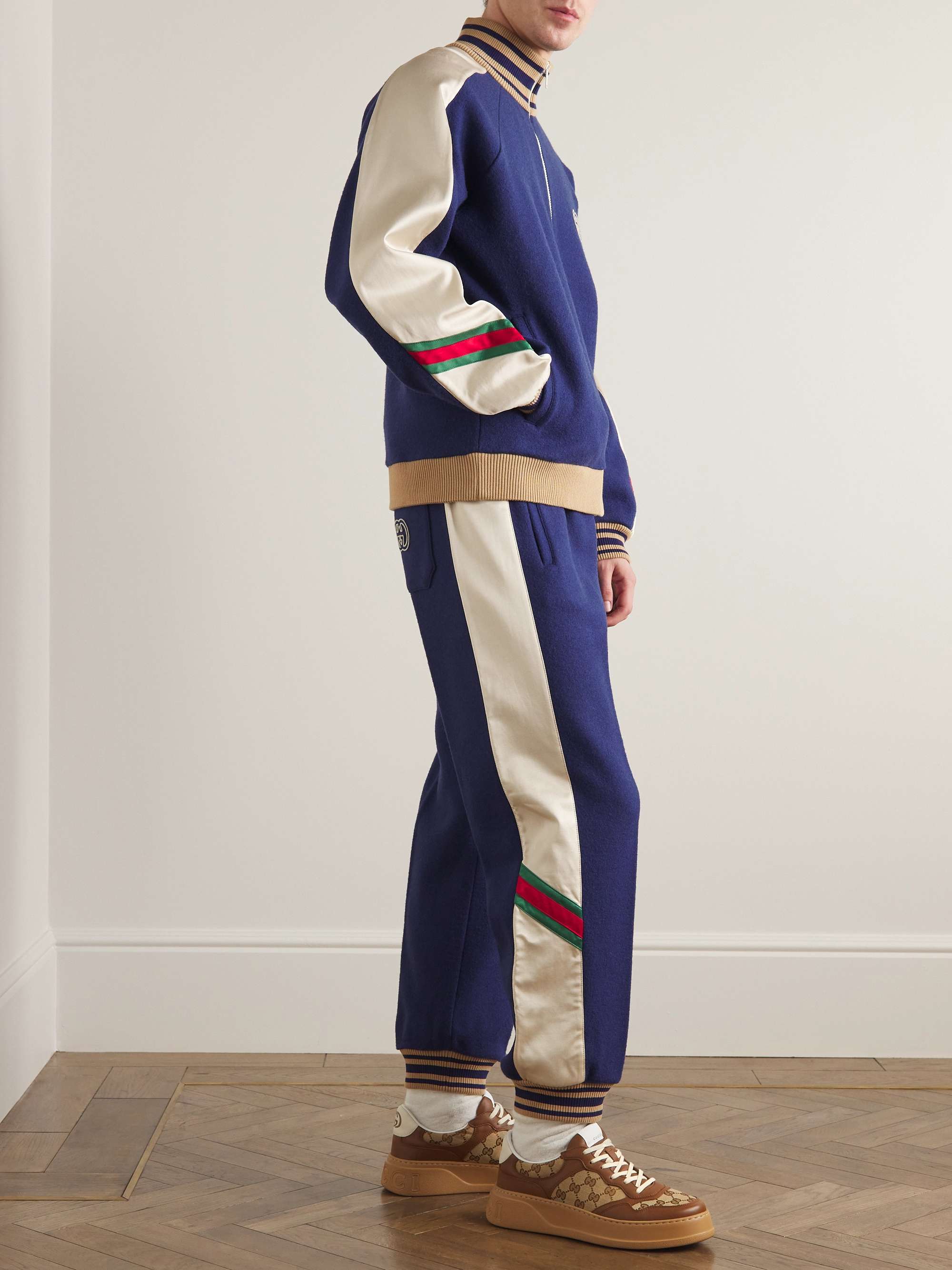 Gucci outlet stripe sneakers