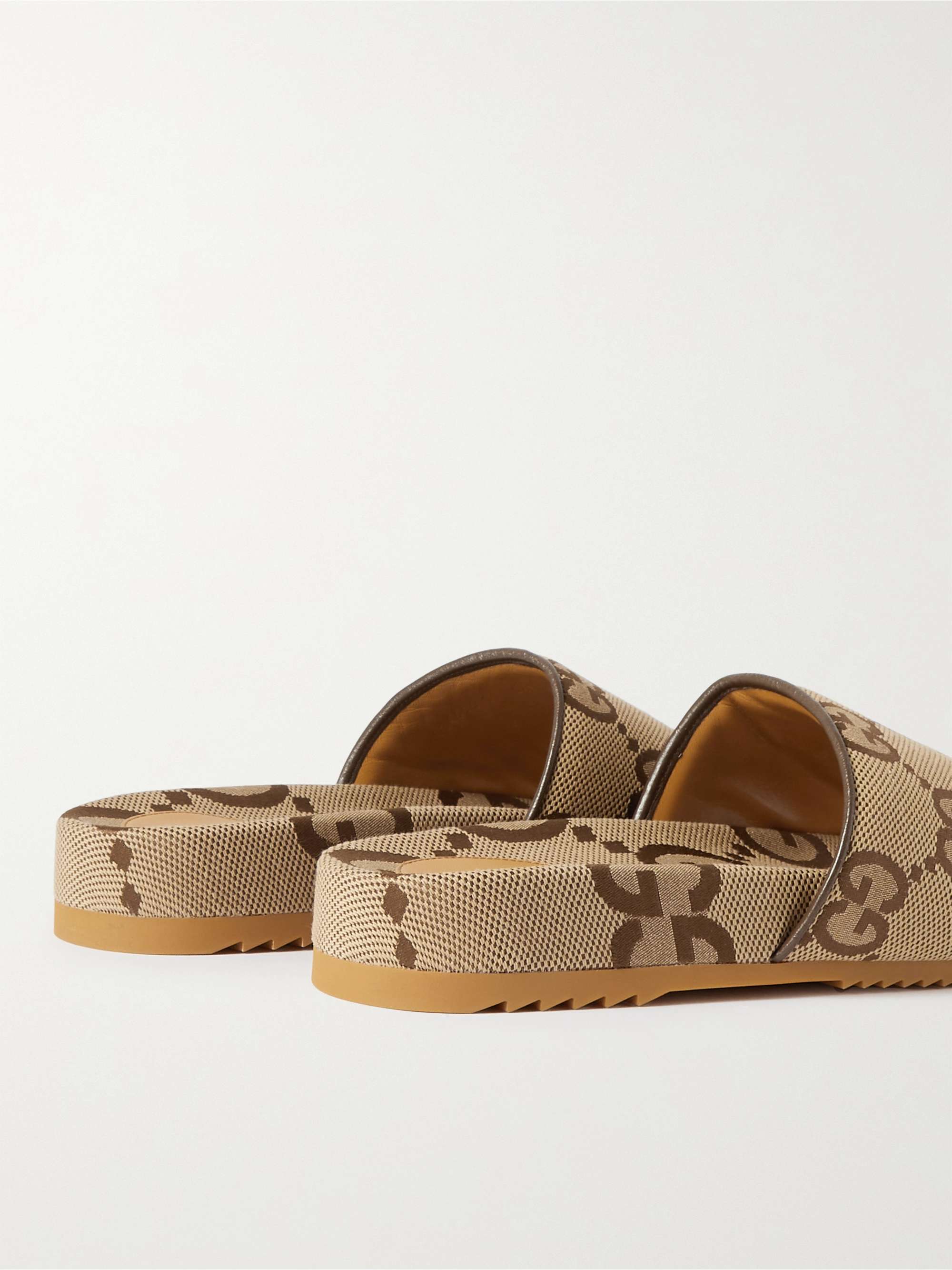 GUCCI Sideline Monogrammed Canvas Slides for Men MR PORTER