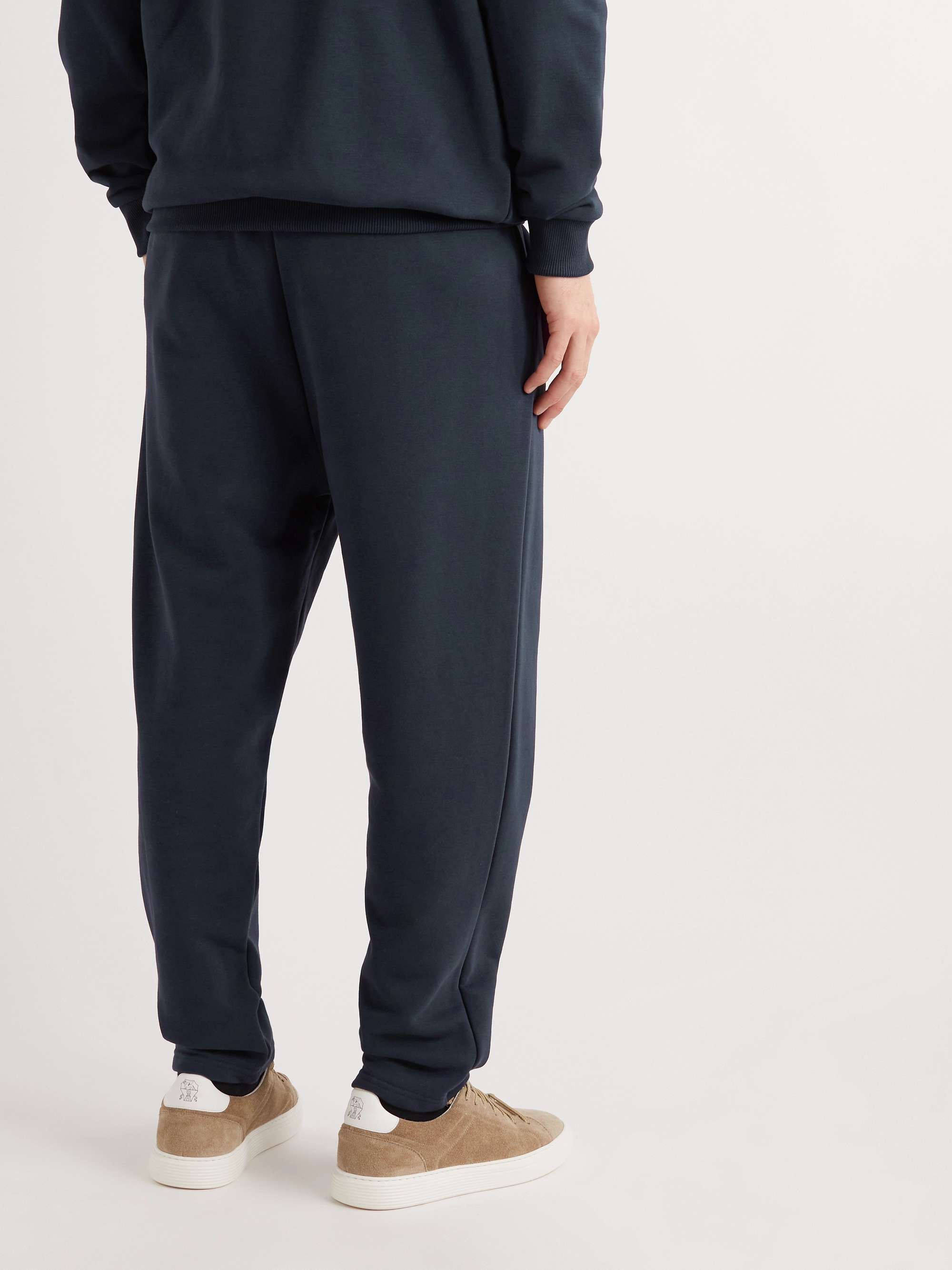 ZEGNA Tapered Cotton-Blend Jersey Sweatpants for Men | MR PORTER