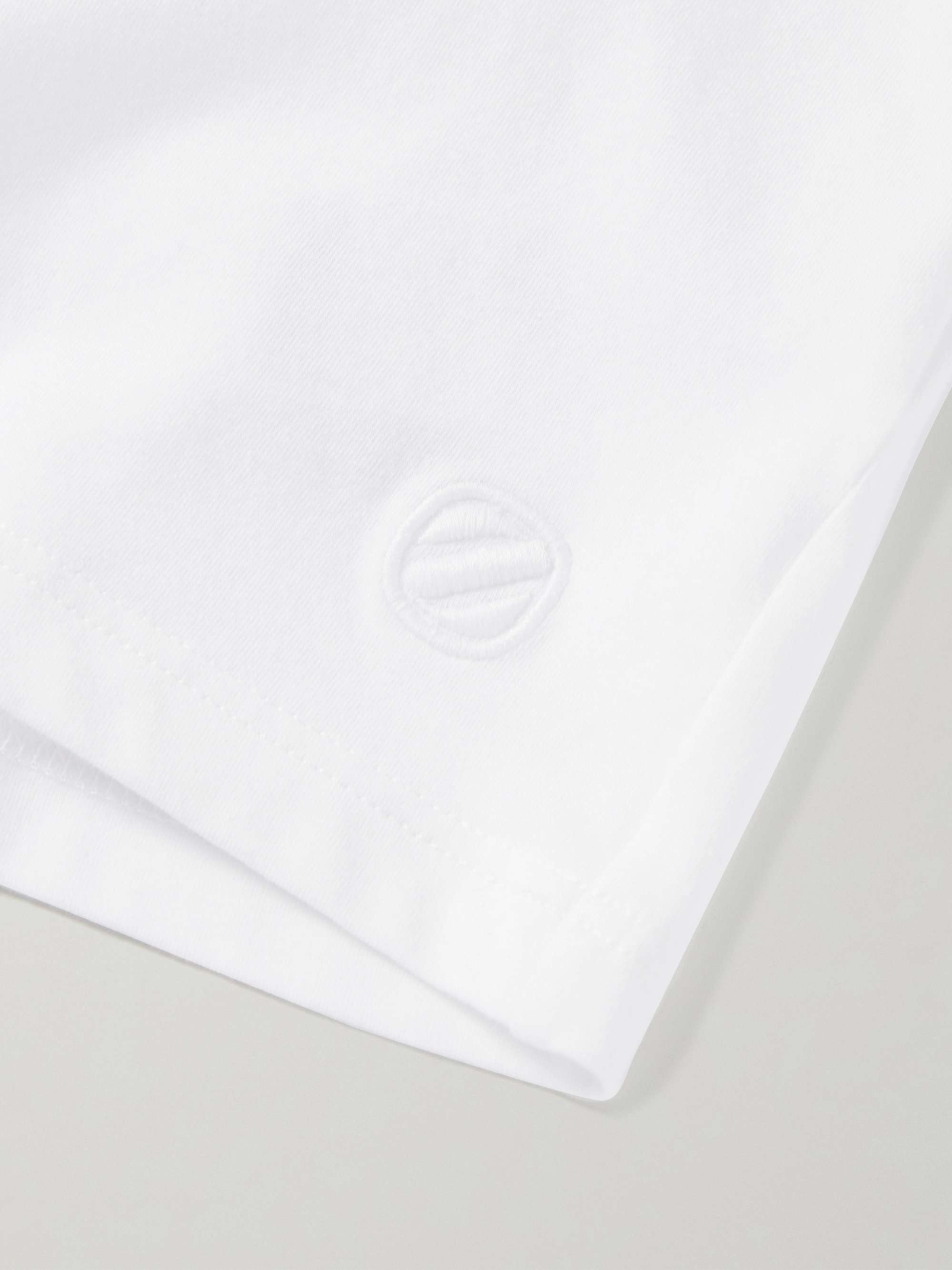 ZEGNA Logo-Embroidered Stretch-Cotton Jersey T-Shirt