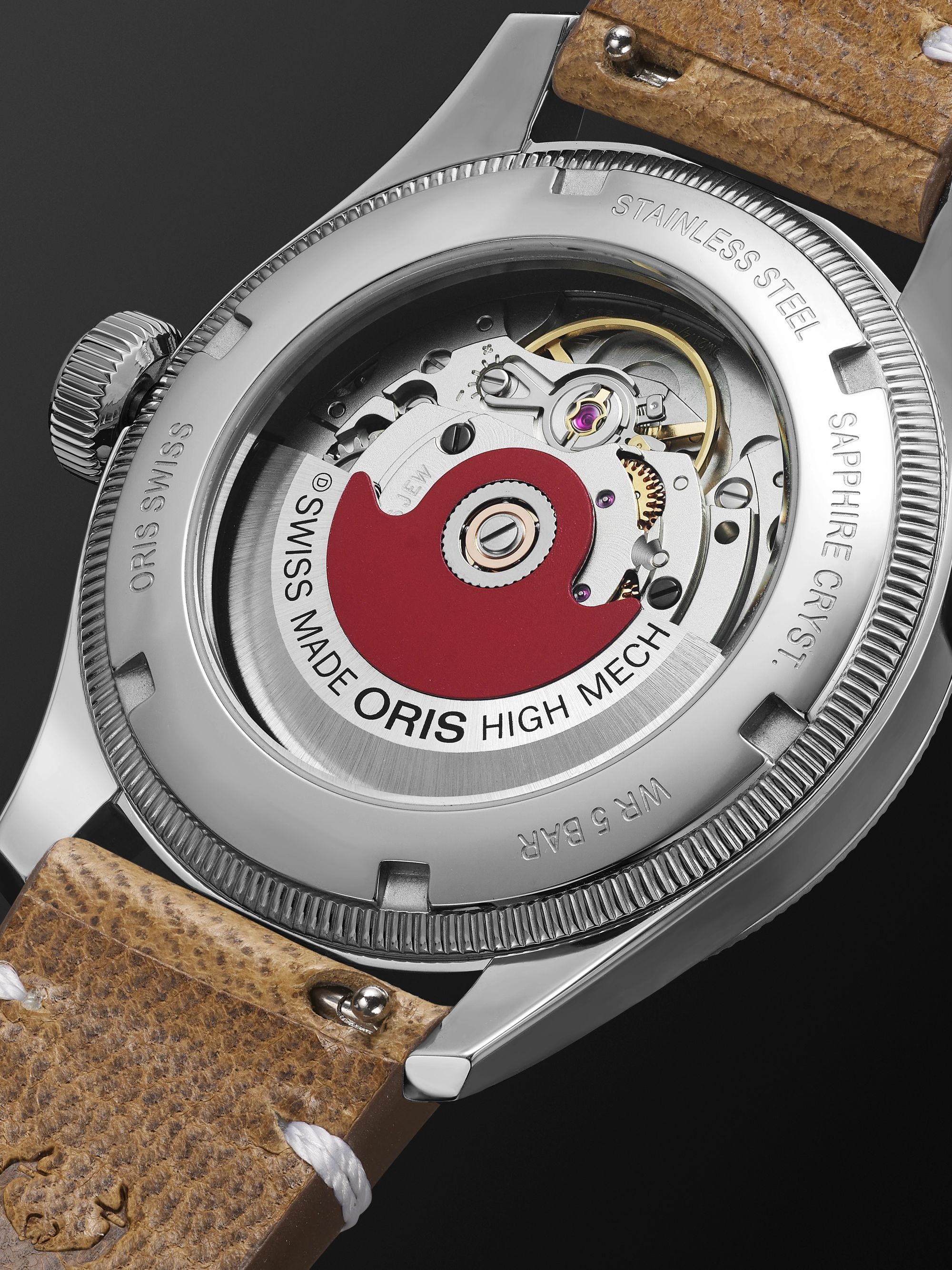 ORIS + Cervo Volante Big Crown Pointer Date Automatic 40mm Stainless Steel and Suede Watch, Ref. No. 01 754 7779 4065