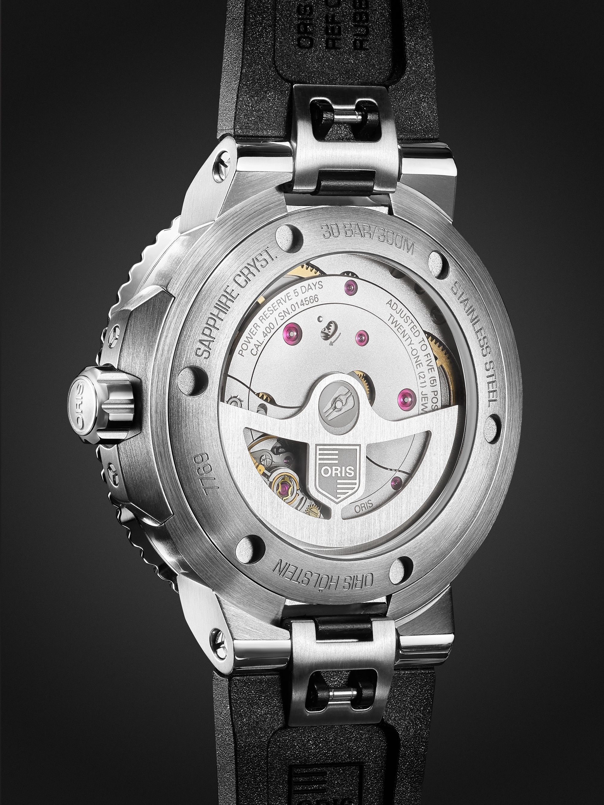 ORIS Aquis Date Automatic 41.5mm Stainless Steel and Rubber Watch, Ref. No. 01 400 7769 4154-07 4 22 74FC