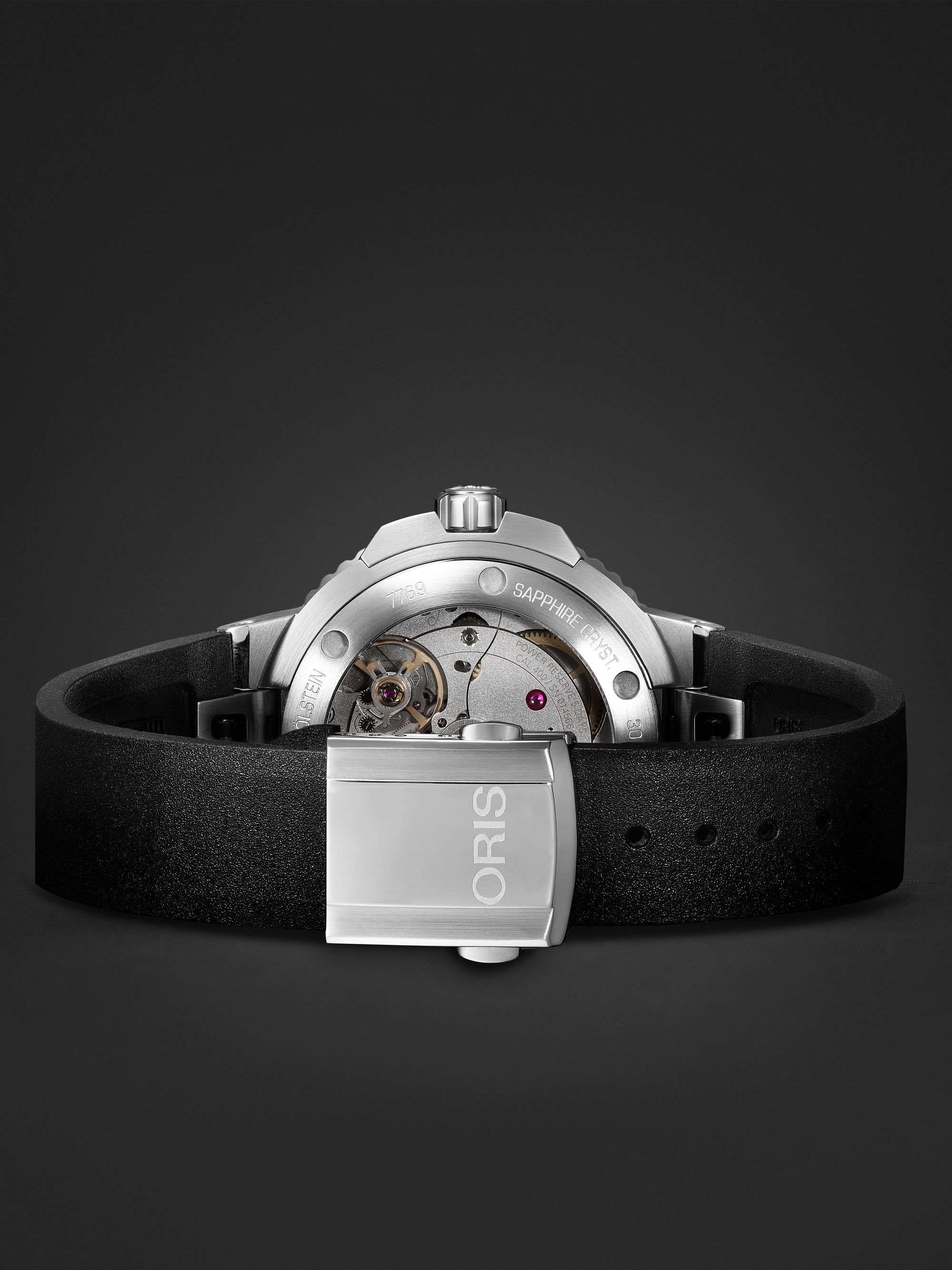 ORIS Aquis Date Automatic 41.5mm Stainless Steel and Rubber Watch, Ref. No. 01 400 7769 4154-07 4 22 74FC