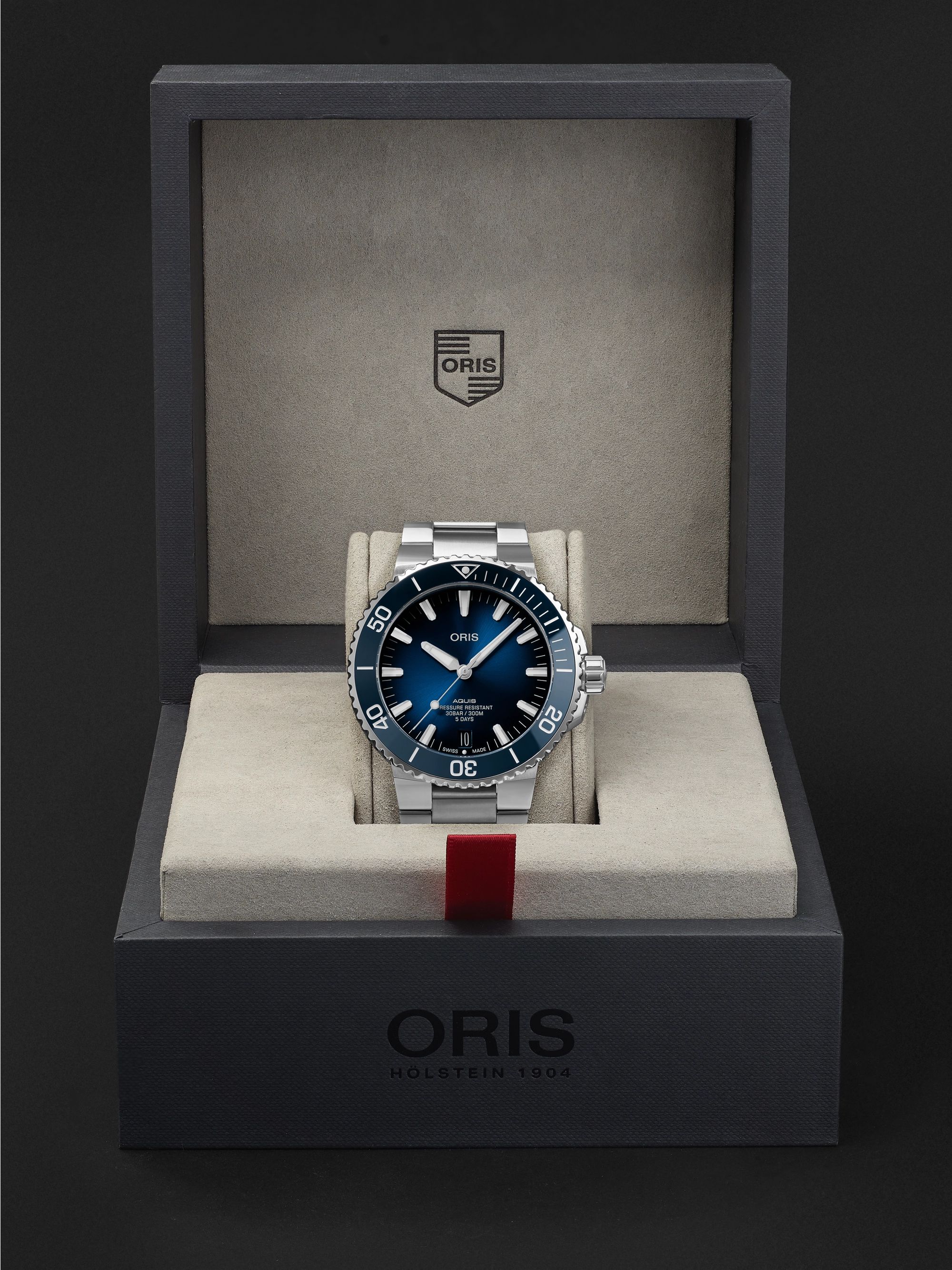 ORIS Aquis Date Calibre 400 Automatic 41.5mm Stainless Steel Watch, Ref. No. 01 400 7769 4135-07 8 22 09PEB