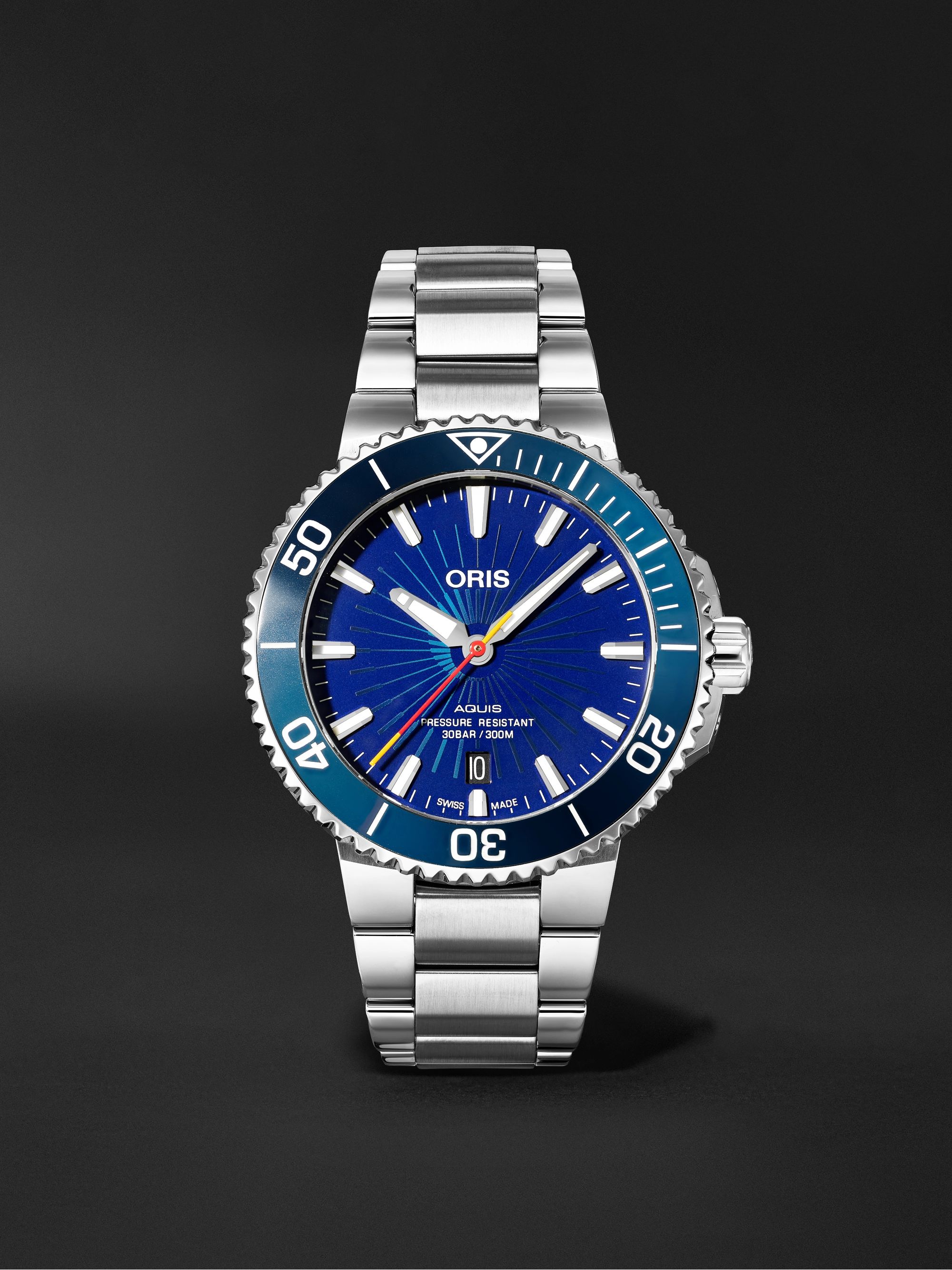 ORIS Aquis Date Sun Wukong Limited Edition Automatic 41.5mm Stainless Steel Watch, Ref. No. 01 733 7766 4185-Set