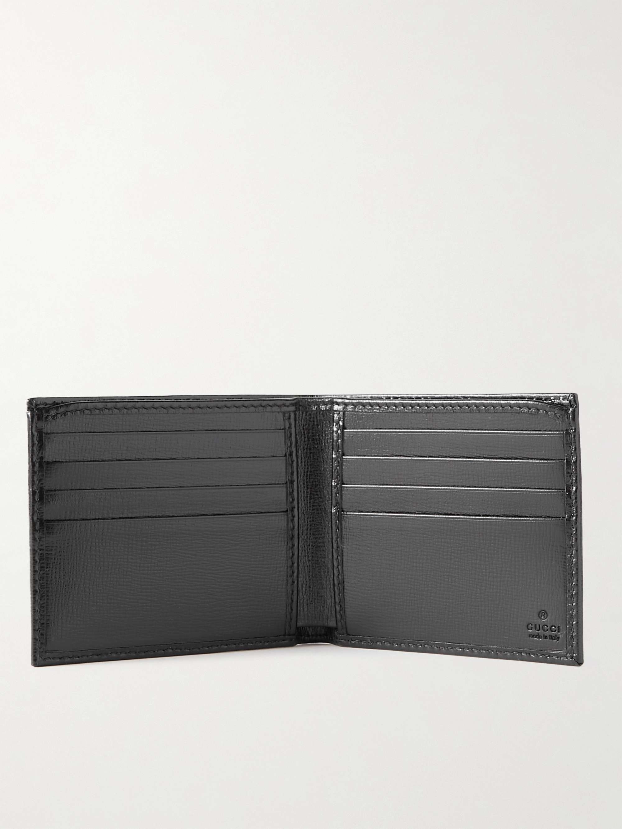 GUCCI Leather-Trimmed Monogrammed Supreme Coated-Canvas Wallet | MR PORTER