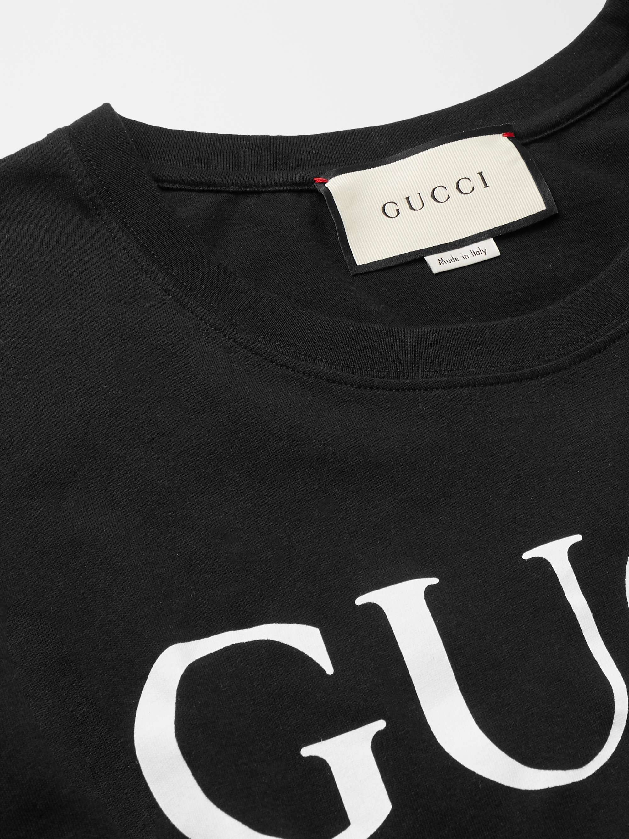 GUCCI LogoPrint CottonJersey TShirt for Men MR PORTER
