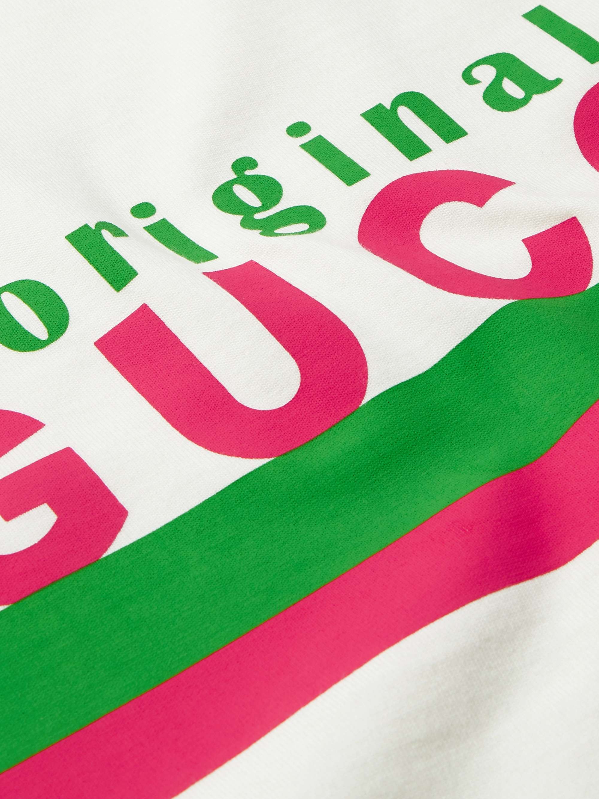 GUCCI Logo-Print Cotton-Jersey T-Shirt