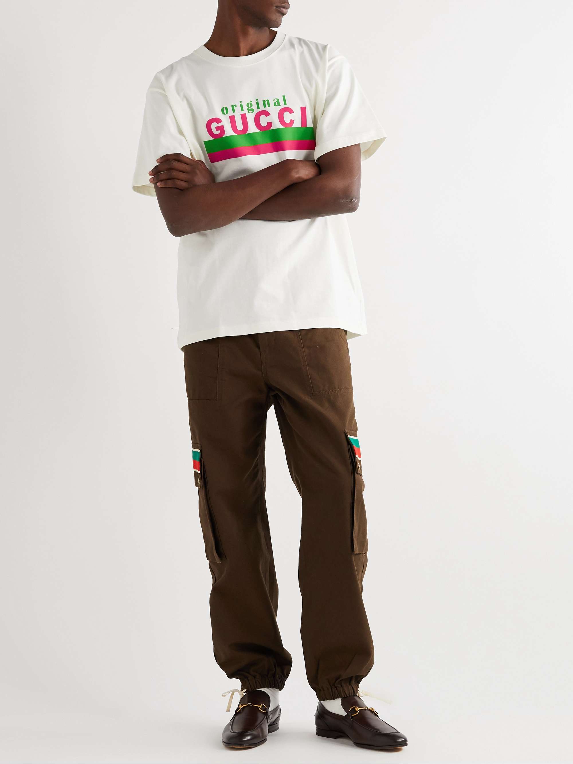 GUCCI Logo-Print Cotton-Jersey T-Shirt