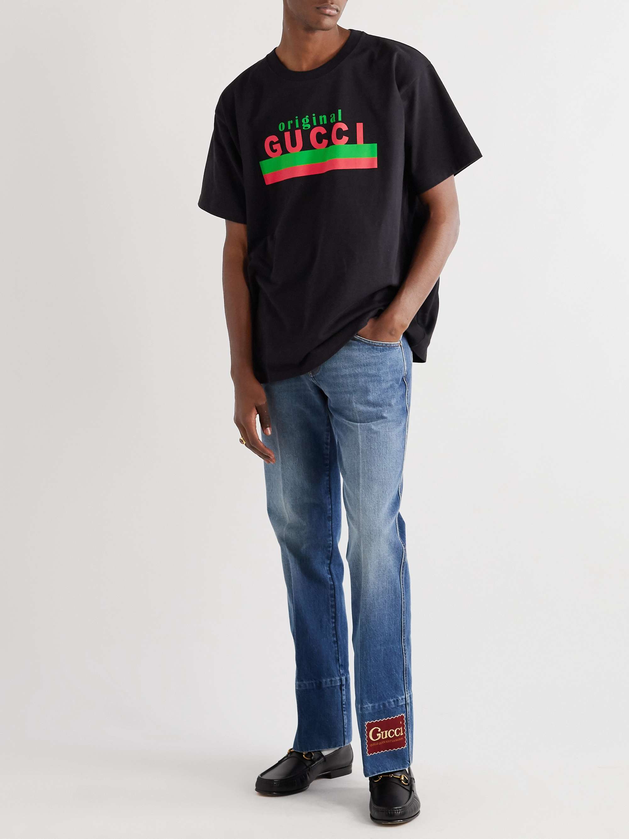 Gucci Original Print Cotton T-Shirt for Men