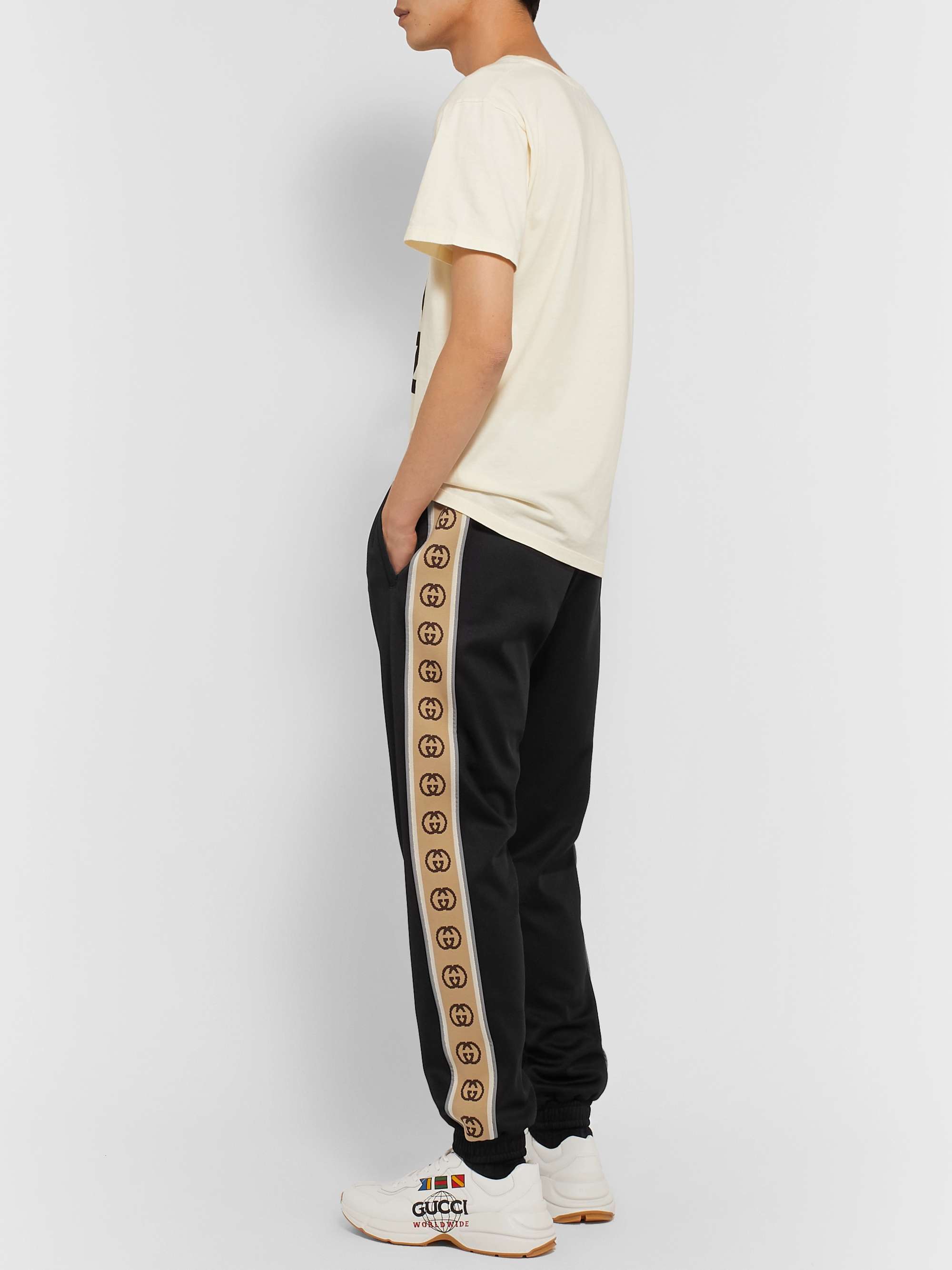 Gucci Web Stripe Track Pants | Man Track Pants Black Xl | MILANSTYLE.COM