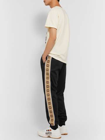 Camel / Ebony GG Canvas Jogging Pant | GUCCI® GR