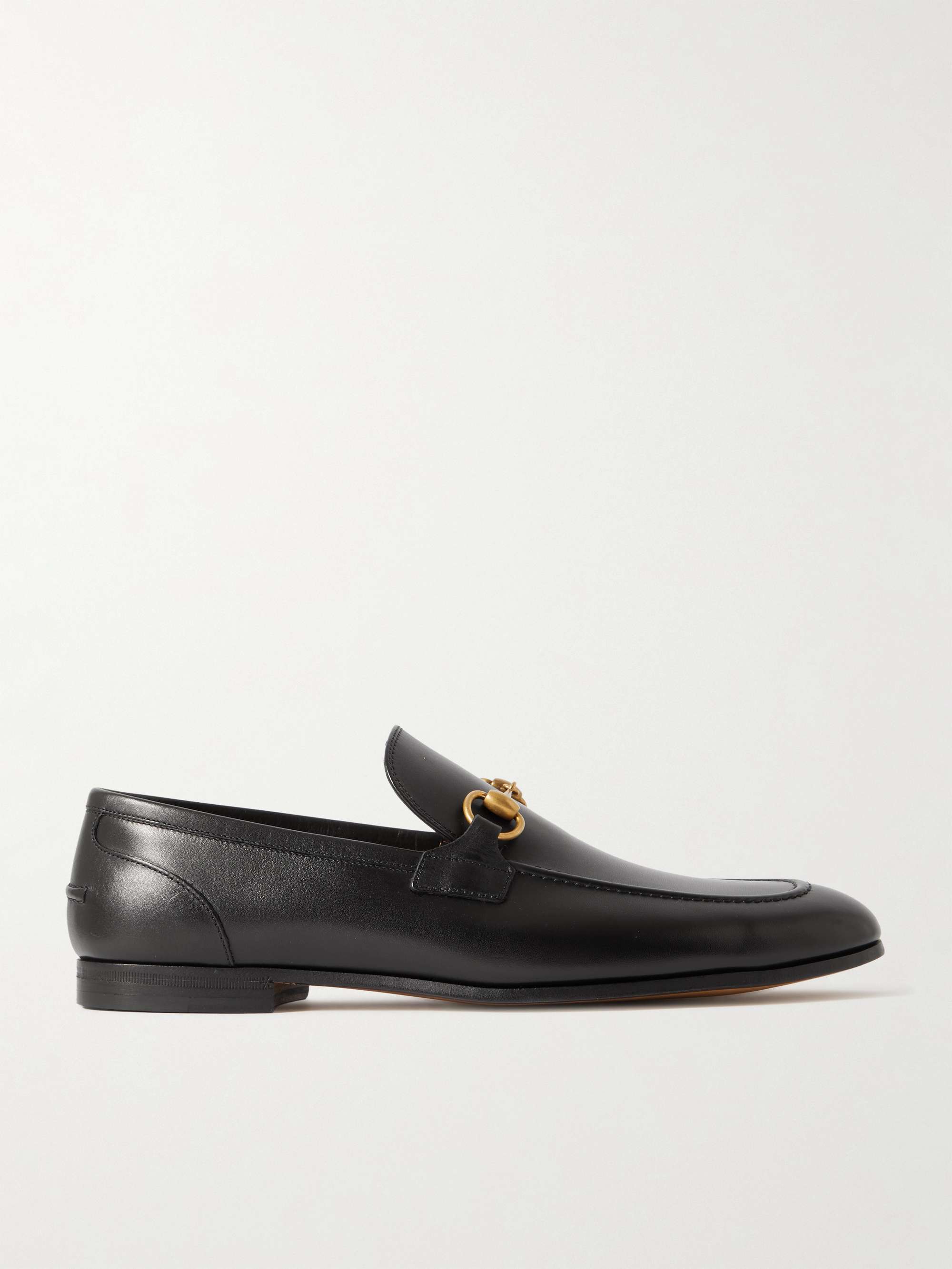 Hændelse umoral Krav GUCCI Jordaan Horsebit Leather Loafers for Men | MR PORTER