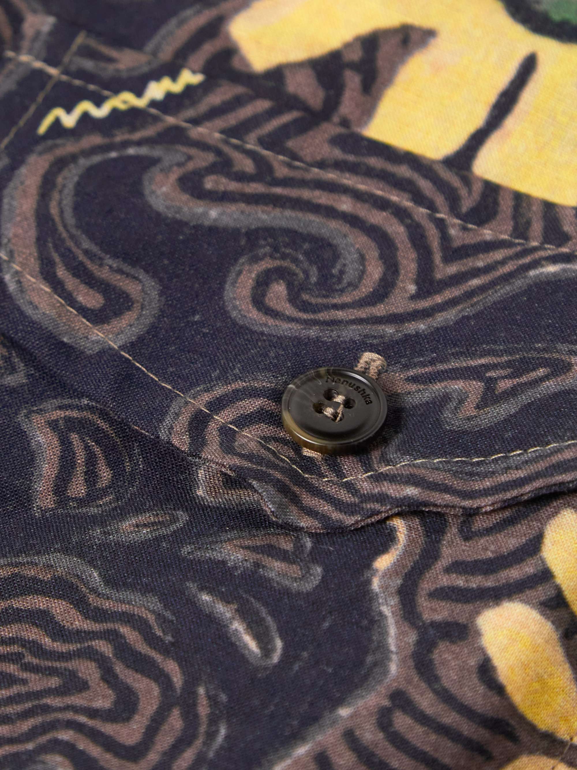 NANUSHKA Zander Printed Linen-Blend Shirt