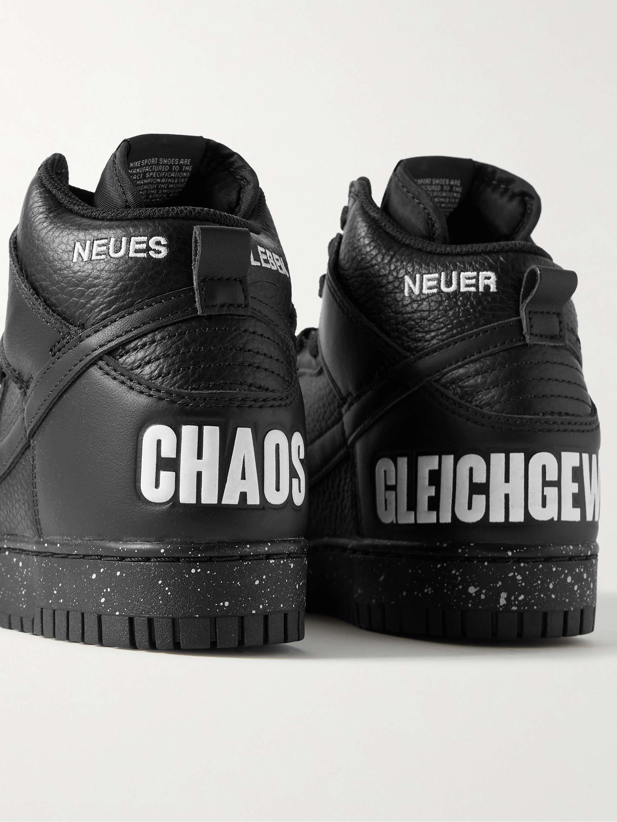 NIKE + Undercover Dunk Hi 1985 Leather High-Top Sneakers