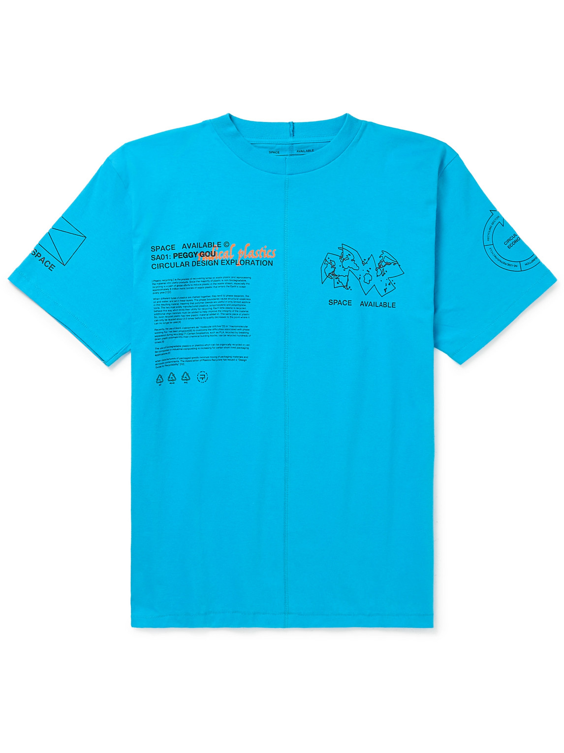 SPACE AVAILABLE – Peggy Gou Printed Upcycled Cotton-Jersey T-Shirt